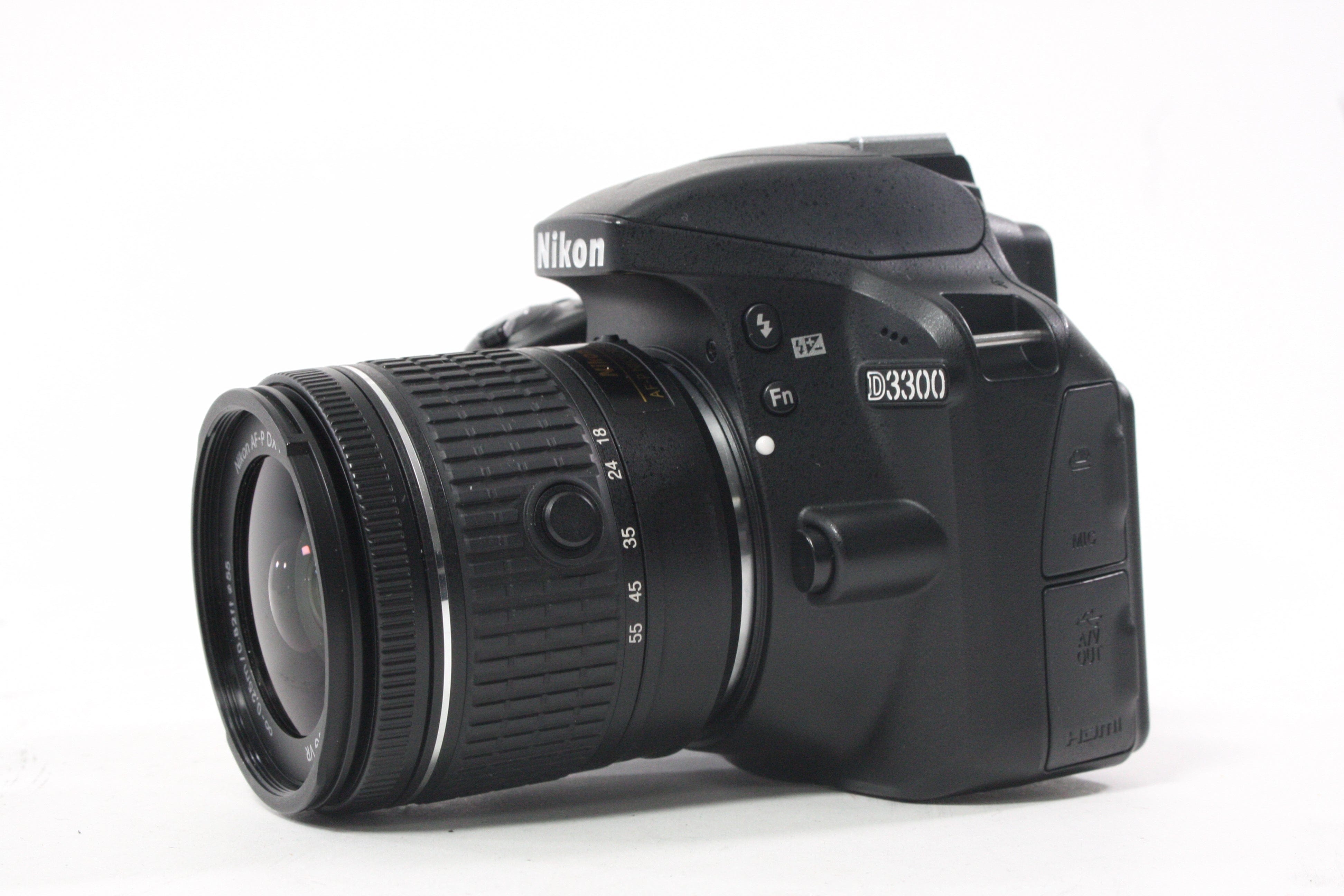 Nikon D3300 DSLR Camera with 18-55mm f/3.5-5.6 G VR AF-P DX Lens SC#2,531