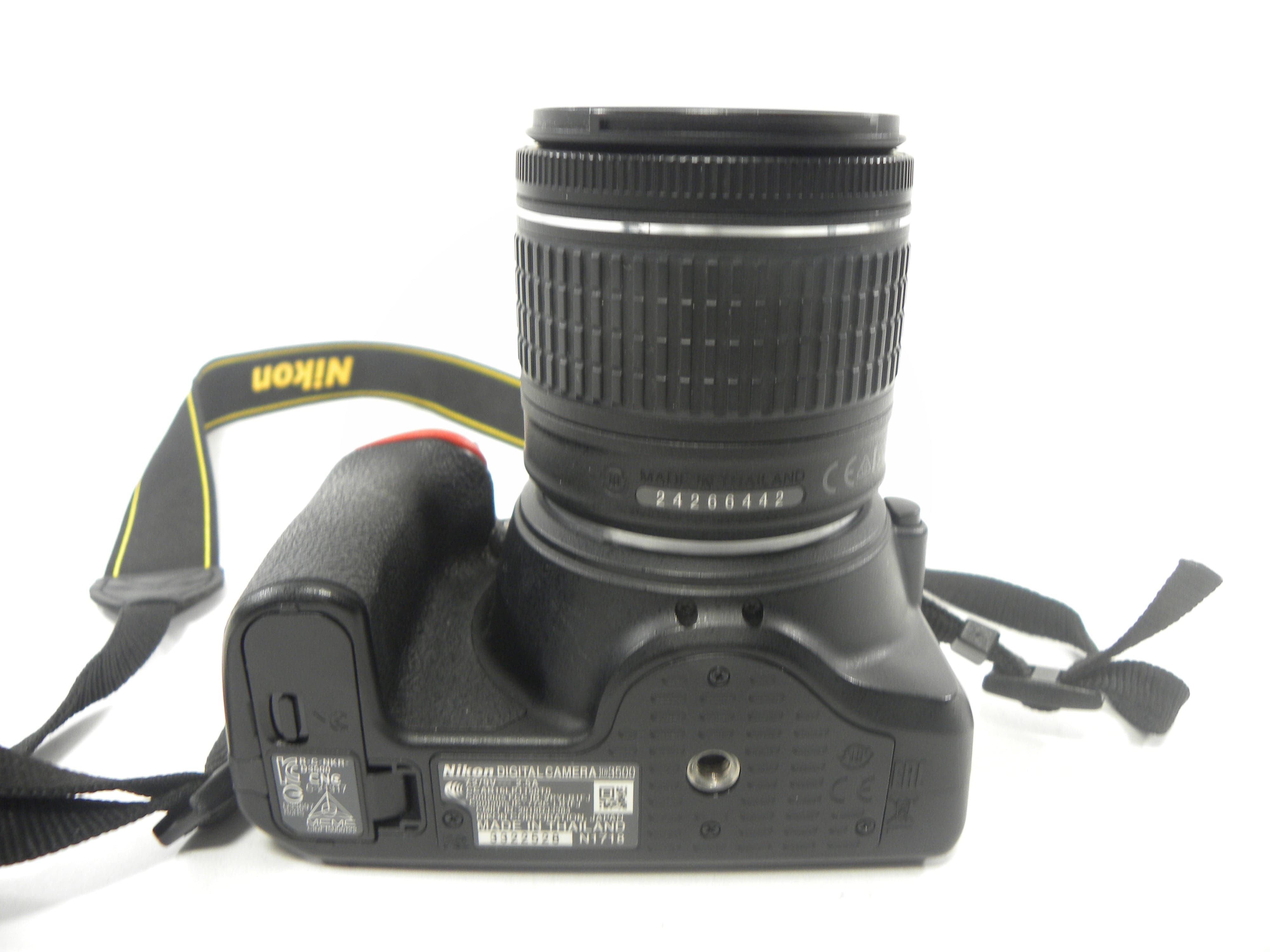 Nikon D3500 24.2mp Digital SLR w/AF-P DX VR 18-55 Shutter Ct. 1,704