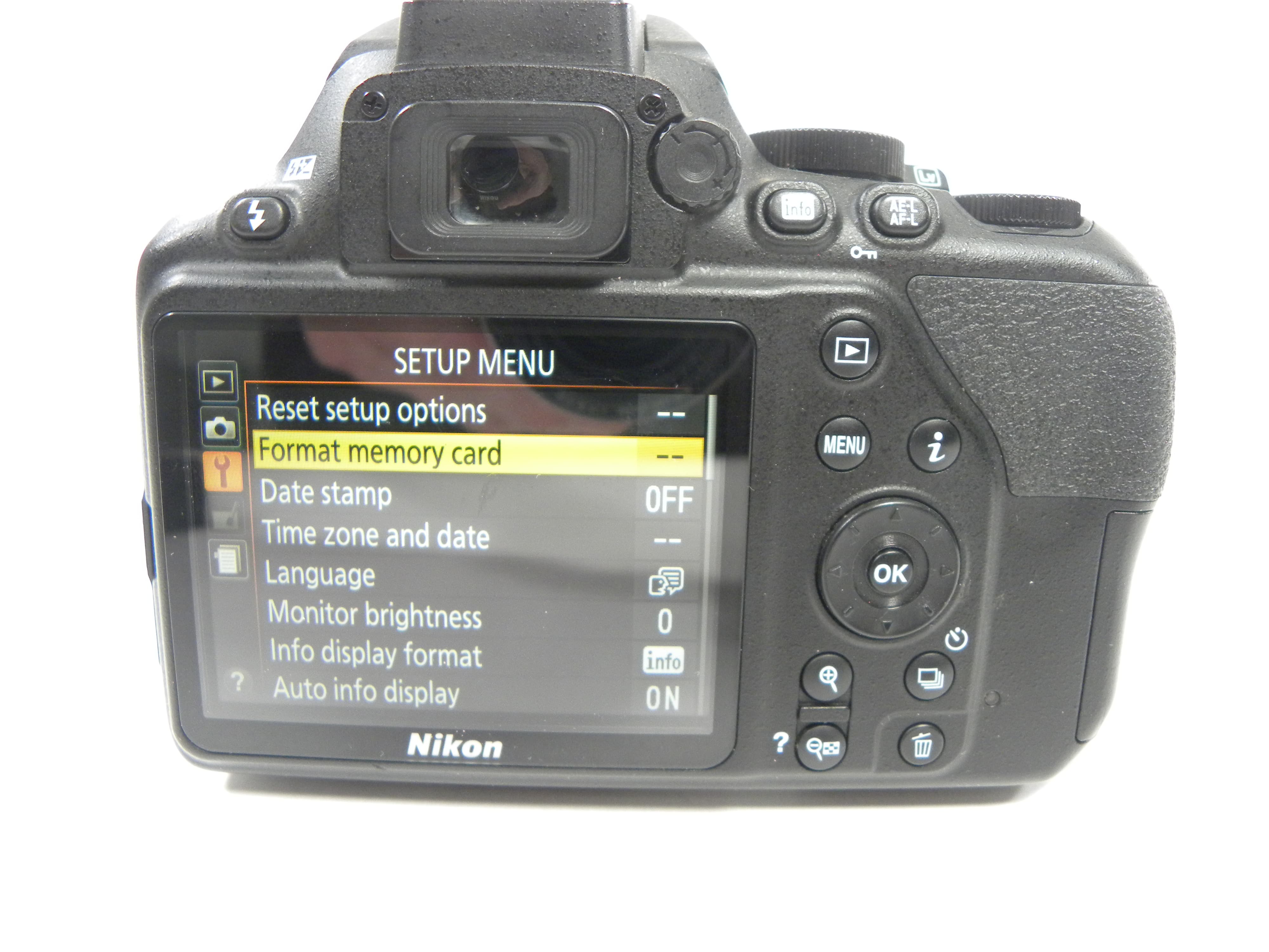 Nikon D3500 24.2mp Digital SLR w/AF-P Nikkor 18-55 VR DX Shutter Ct. 2,175