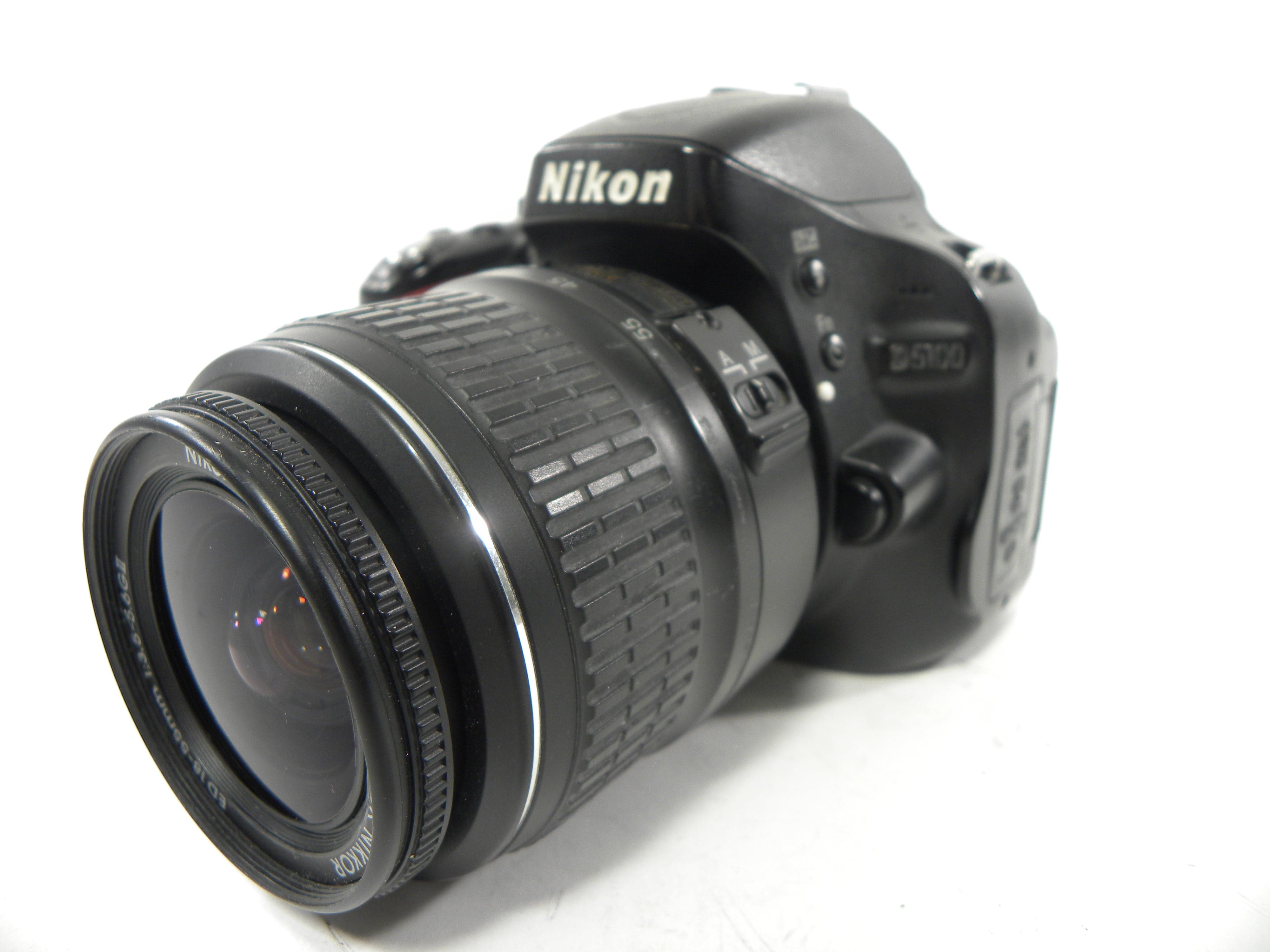 Nikon D5100 16.2mp Digital SLR w/AF-S 18-55 DX ED Shutter Ct. 20,464