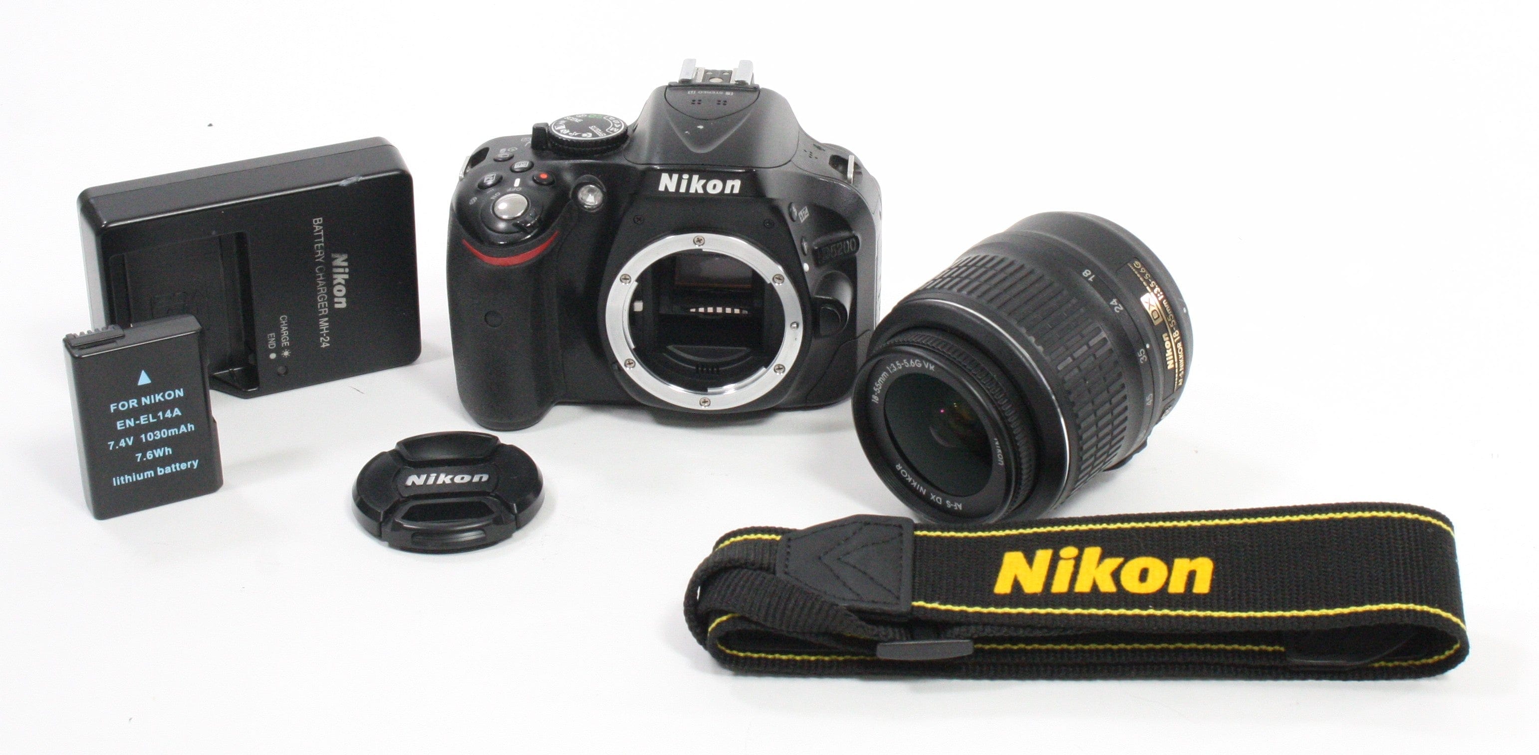 Nikon D5200 Digital Camera with 18-55mm f/3.5-5.6 VR Lens SC#10,887
