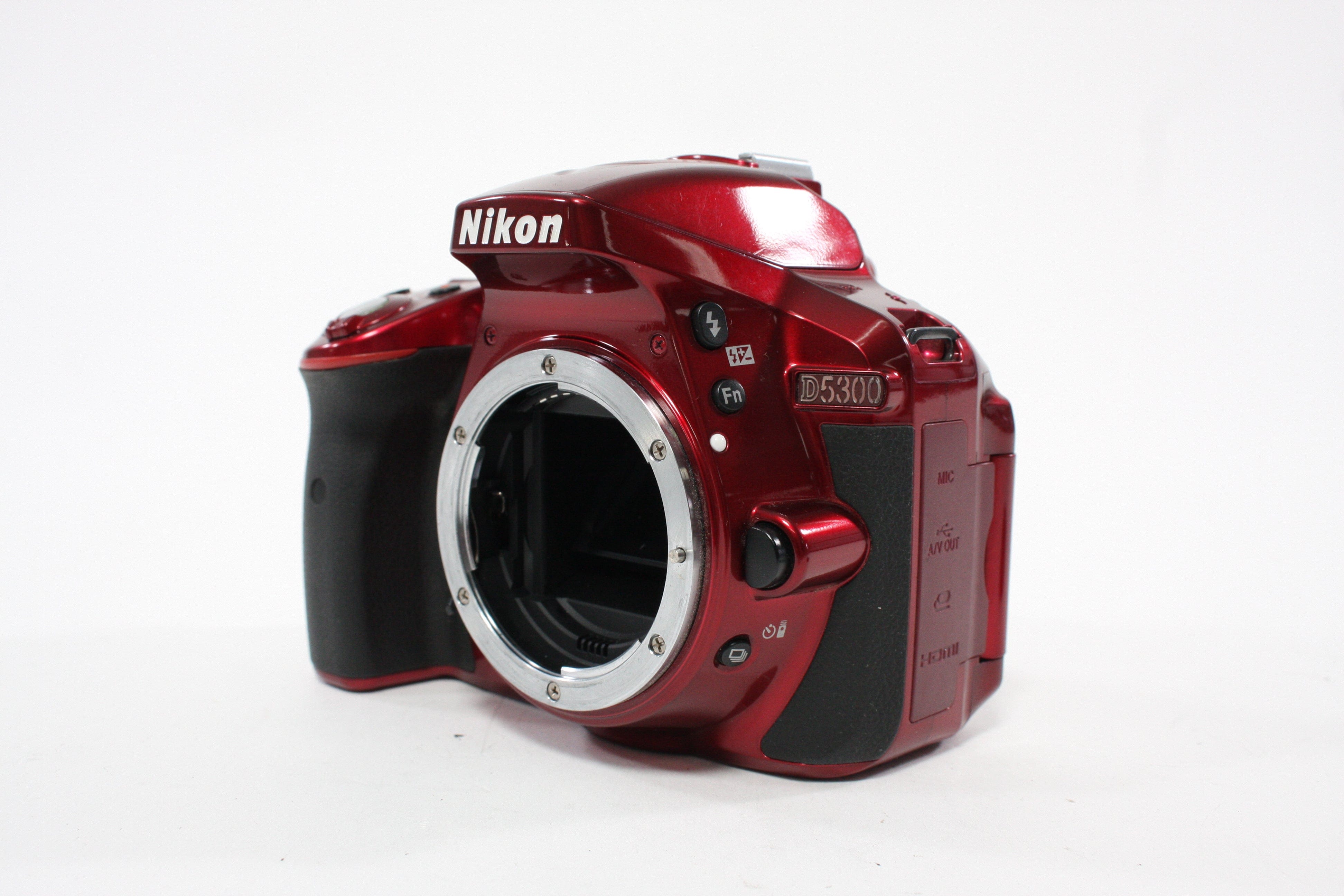 Nikon D5300 Digital SLR Camera Body with Shutter Count 207,460 (Red)