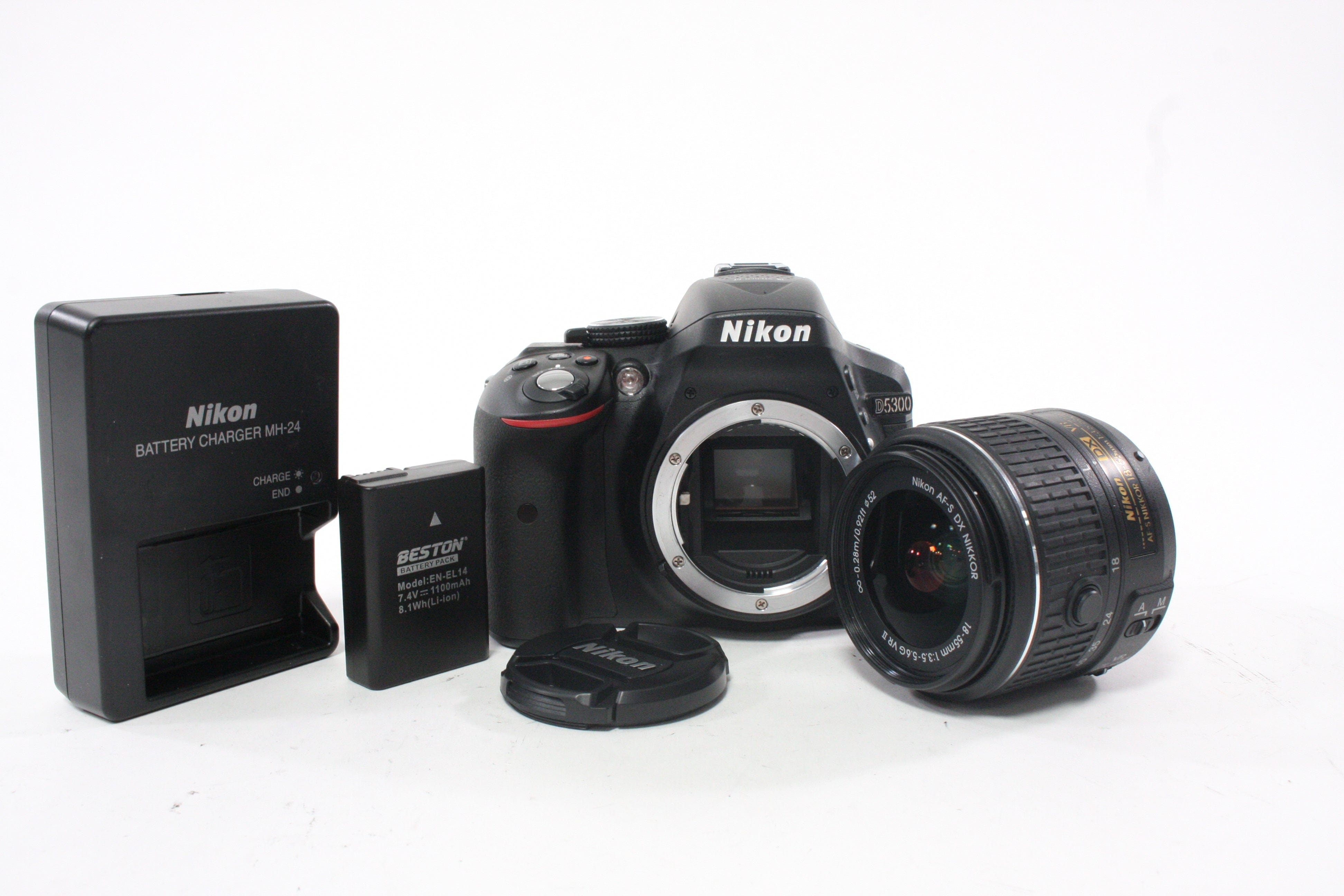 Nikon D5300 DSLR with 18-55mm VR II Lens with Shutter Count ONLY 231