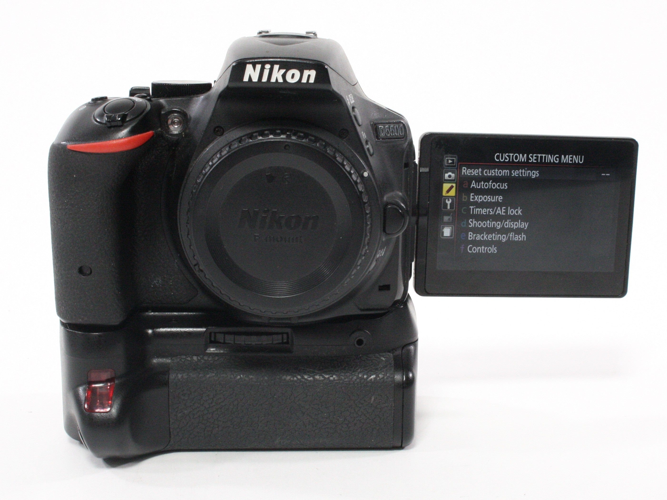 Nikon D5500 Digital Camera SC 31,447 (w/ Neewer Battery Grip)