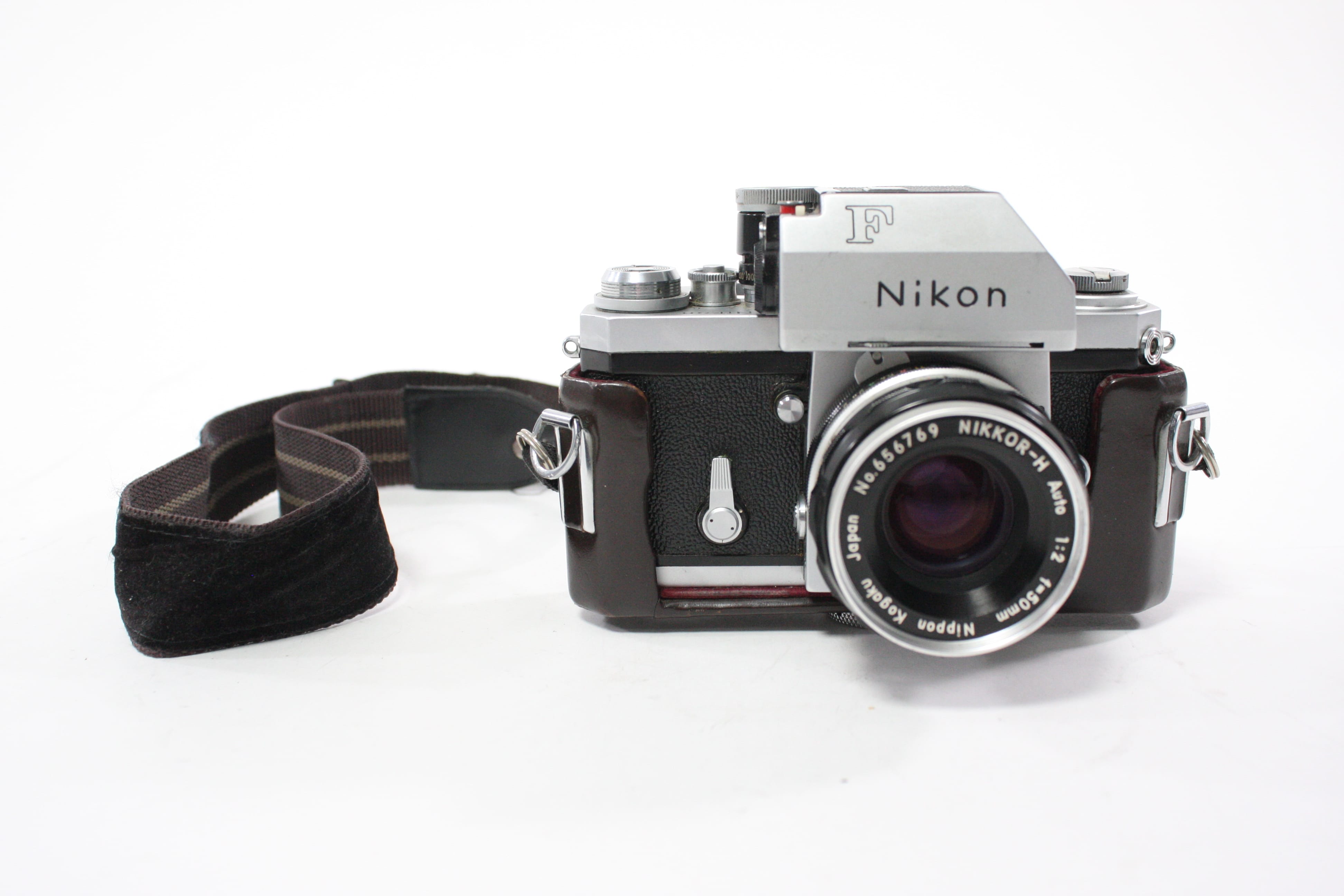 Nikon F 35mm SLR Camera with Nikon 50mm f/2 NIKKOR-H Non AI Lens AS-IS
