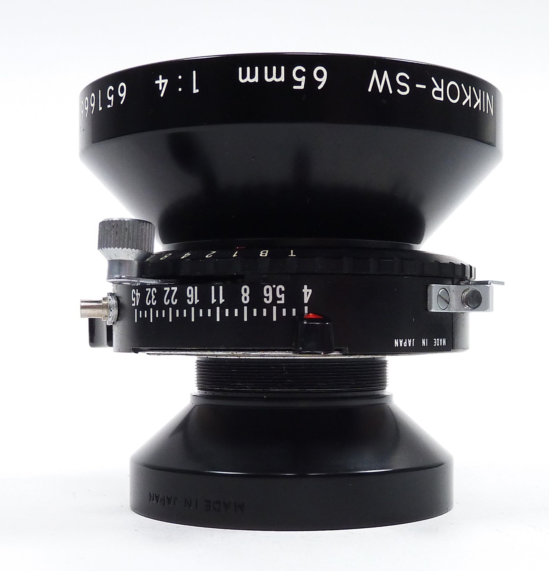 Nikon Nikkor-SW 65mm F4 Lens on Sinar 5.5" x 5.5" Lens Board