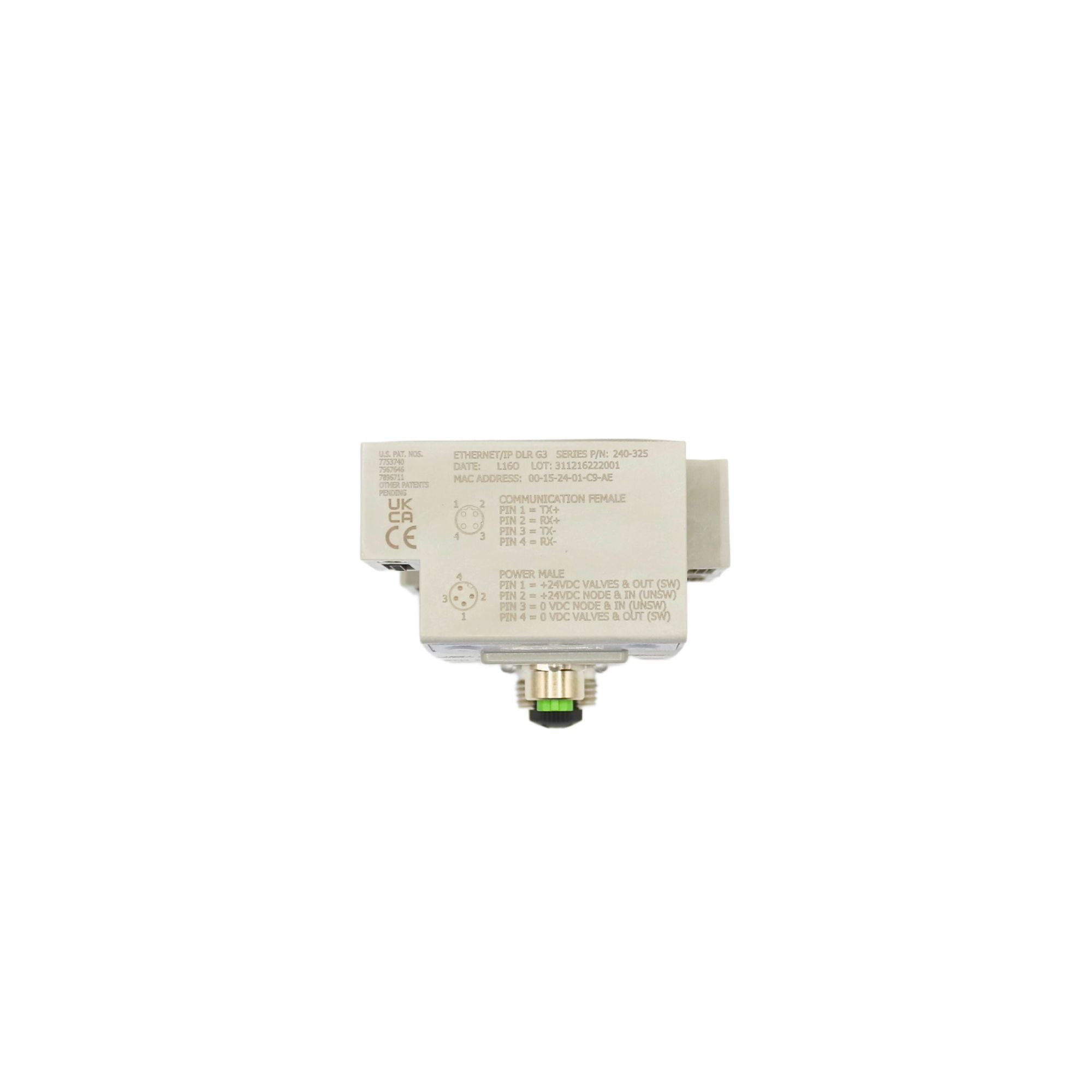 Numatics | Aventics Manifold part G3 Ethercat/IP DLR node | 240-325