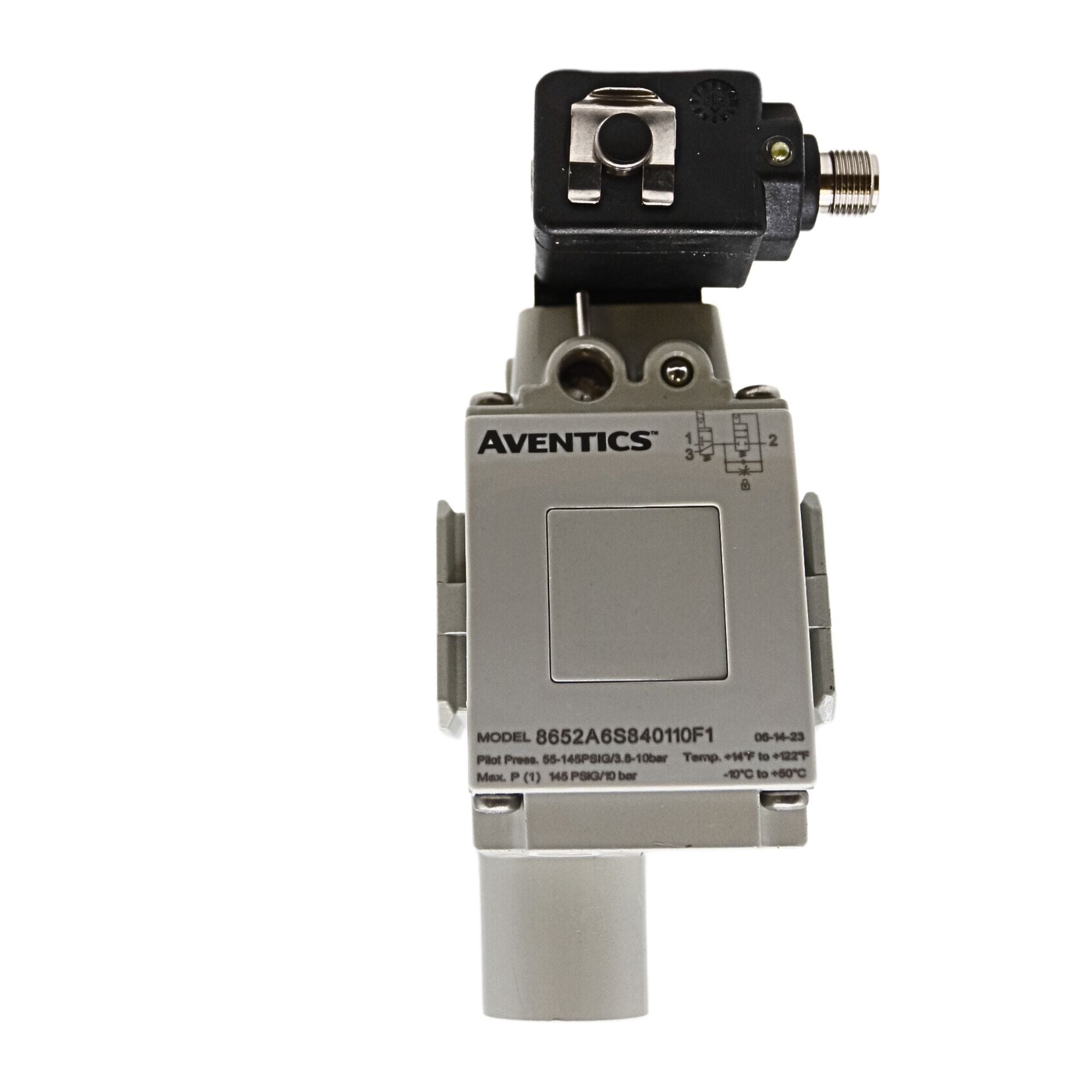 Numatics | Aventics - Solenoid Slow Start Quick Exhaust Valve 652 Series 3/2, 1/2 in NPT, 24VDC | 8652A6S840110F1