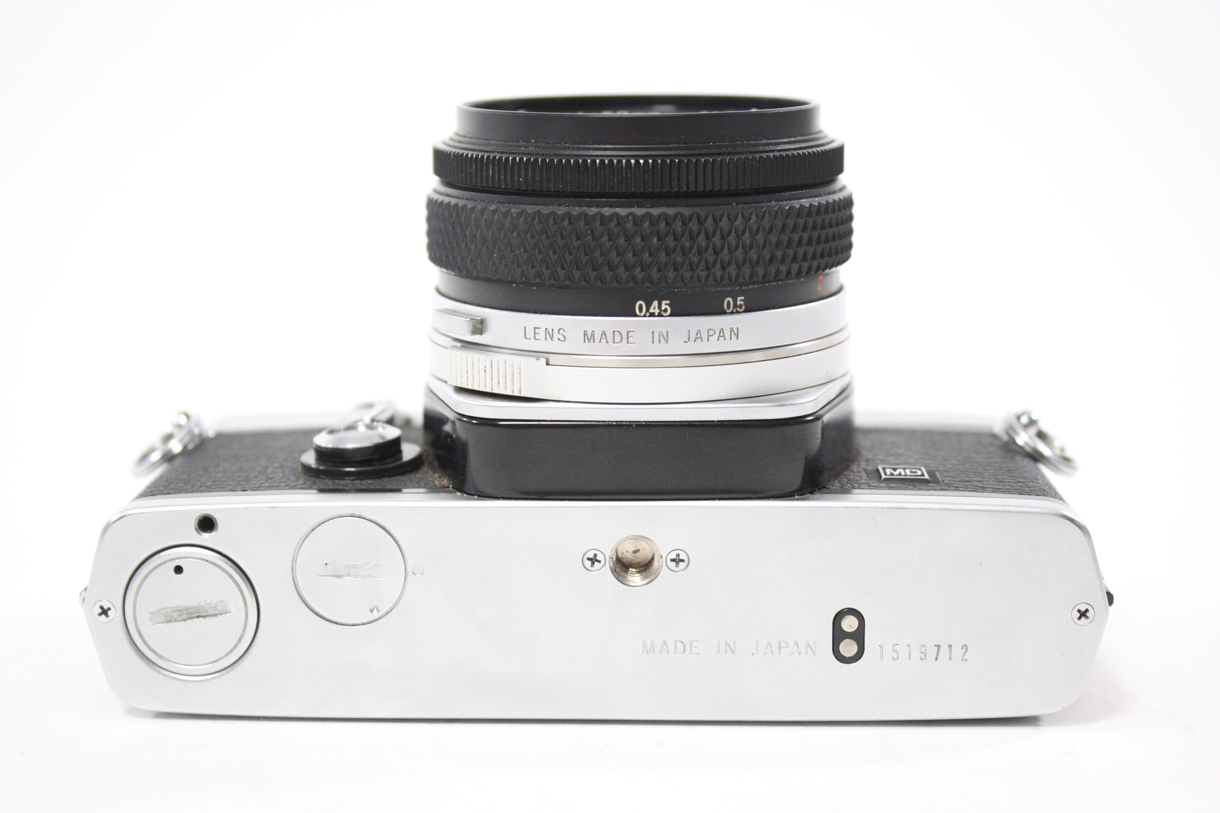 Olympus OM-1 35mm SLR Camera with 50mm f/1.8 Auto-S Lens for OM Mount