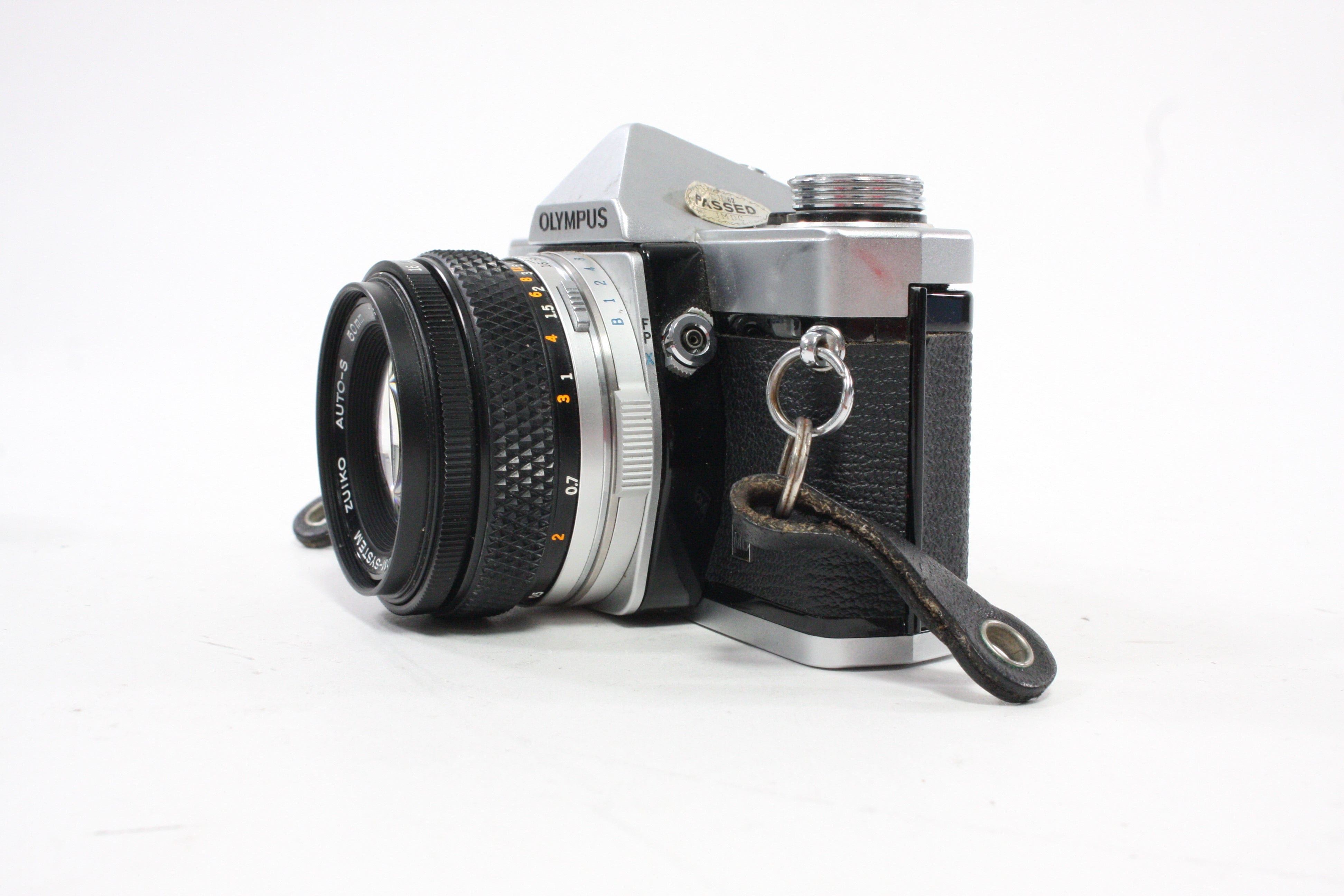 Olympus OM-1 35mm SLR Camera with a 50mm f/1.8 Lens with Case