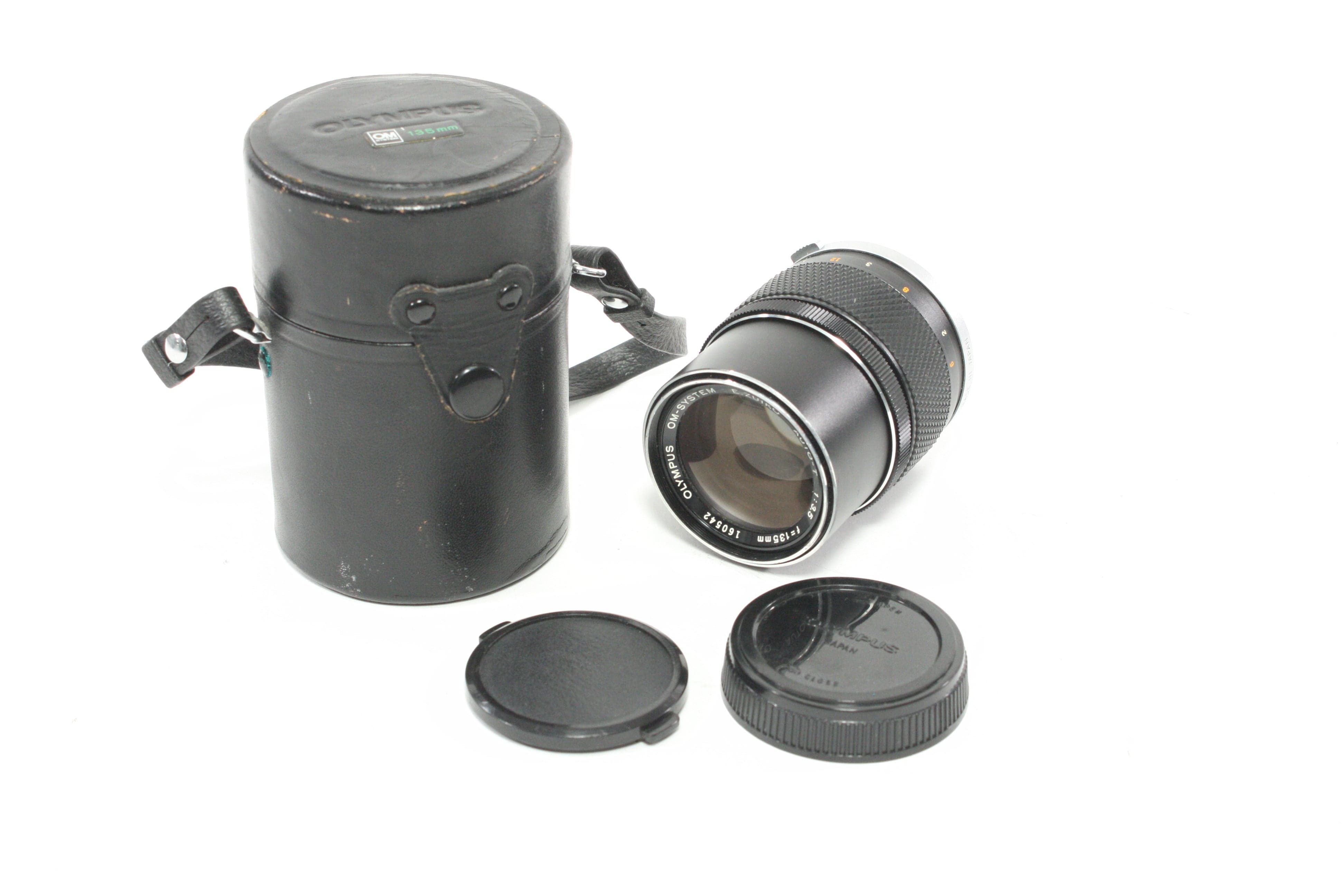 Olympus OM 135mm f/3.5 Lens for Olympus OM Mount with Case