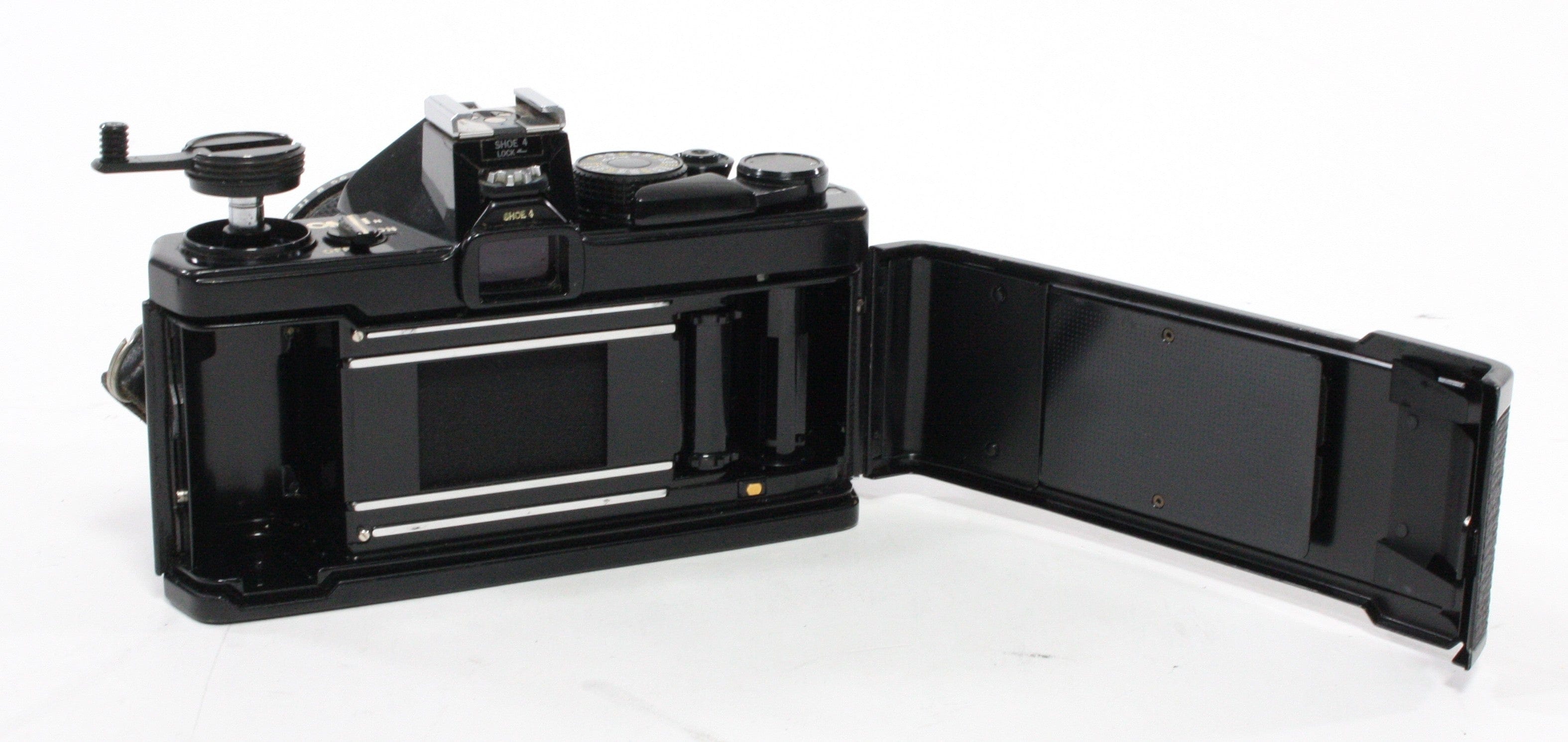 Olympus OM-1n SLR Camera with 50mm f/1.8 Lens (Black)