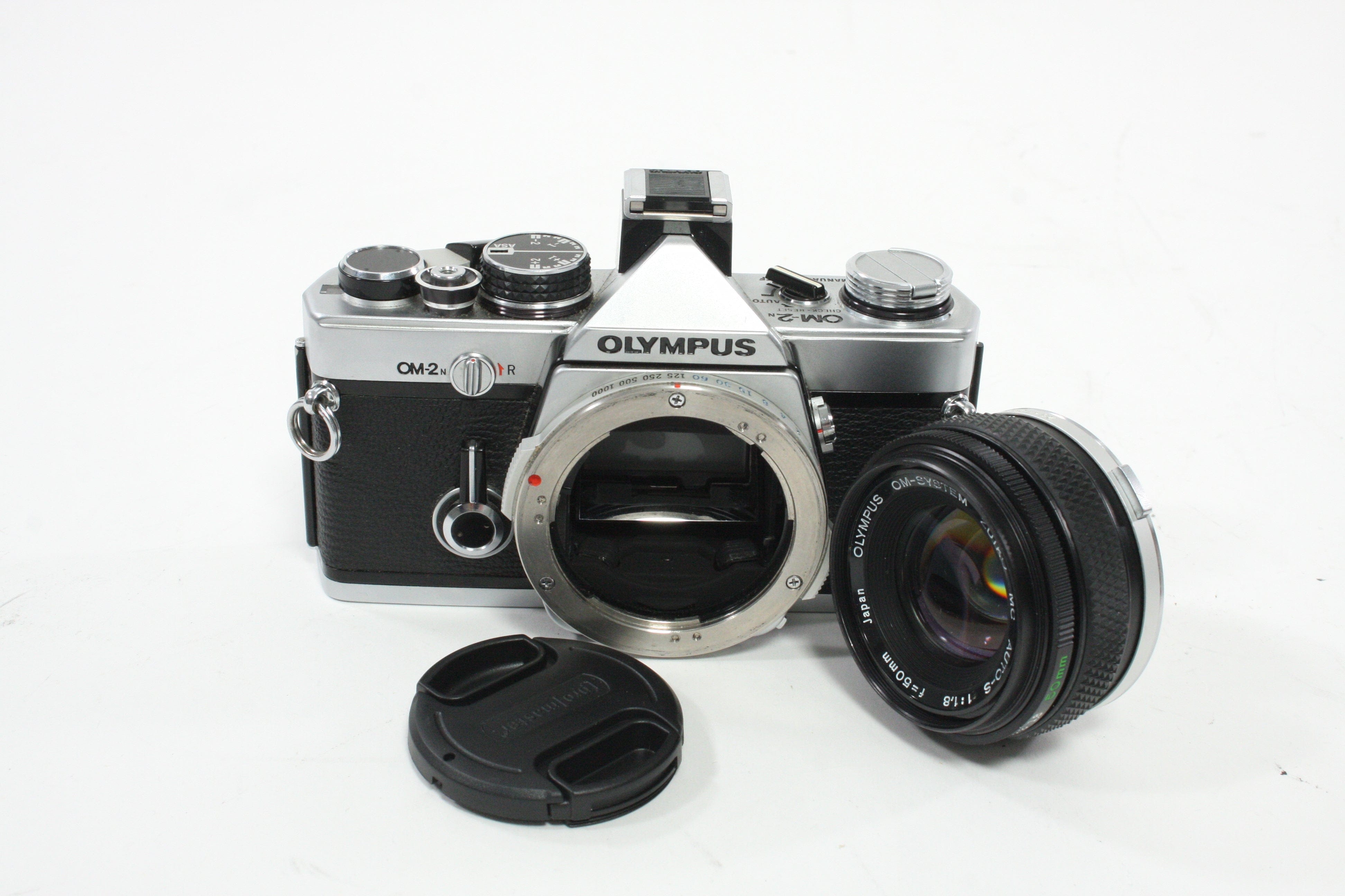 Olympus OM-2N 35mm SLR Camera with 50mm f/1.8 Lens