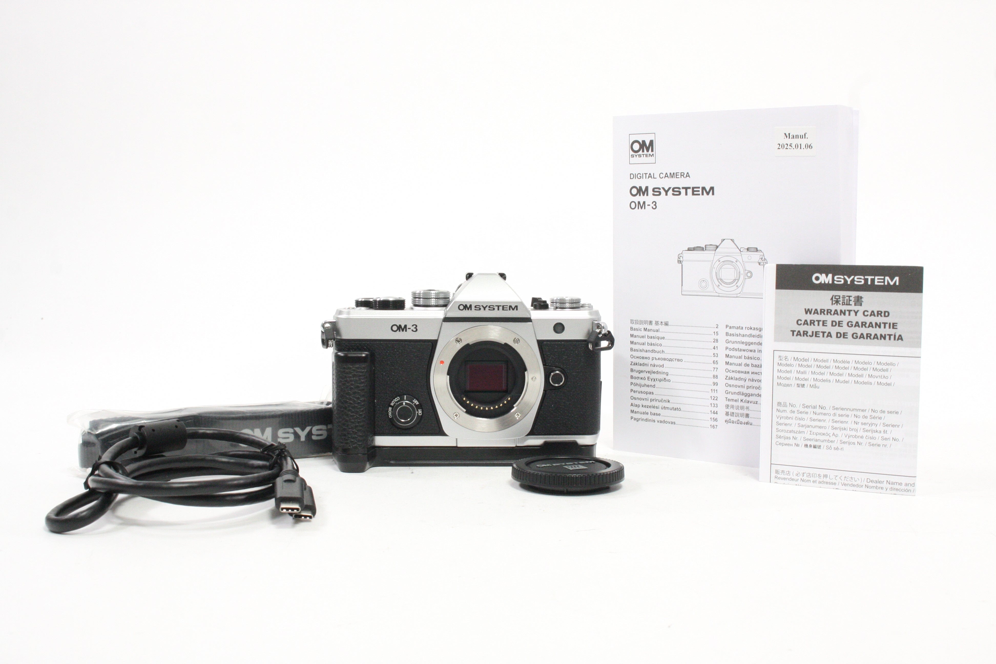 Olympus OM-3 Mirrorless Digital Camera with a Shutter Count of 3,059