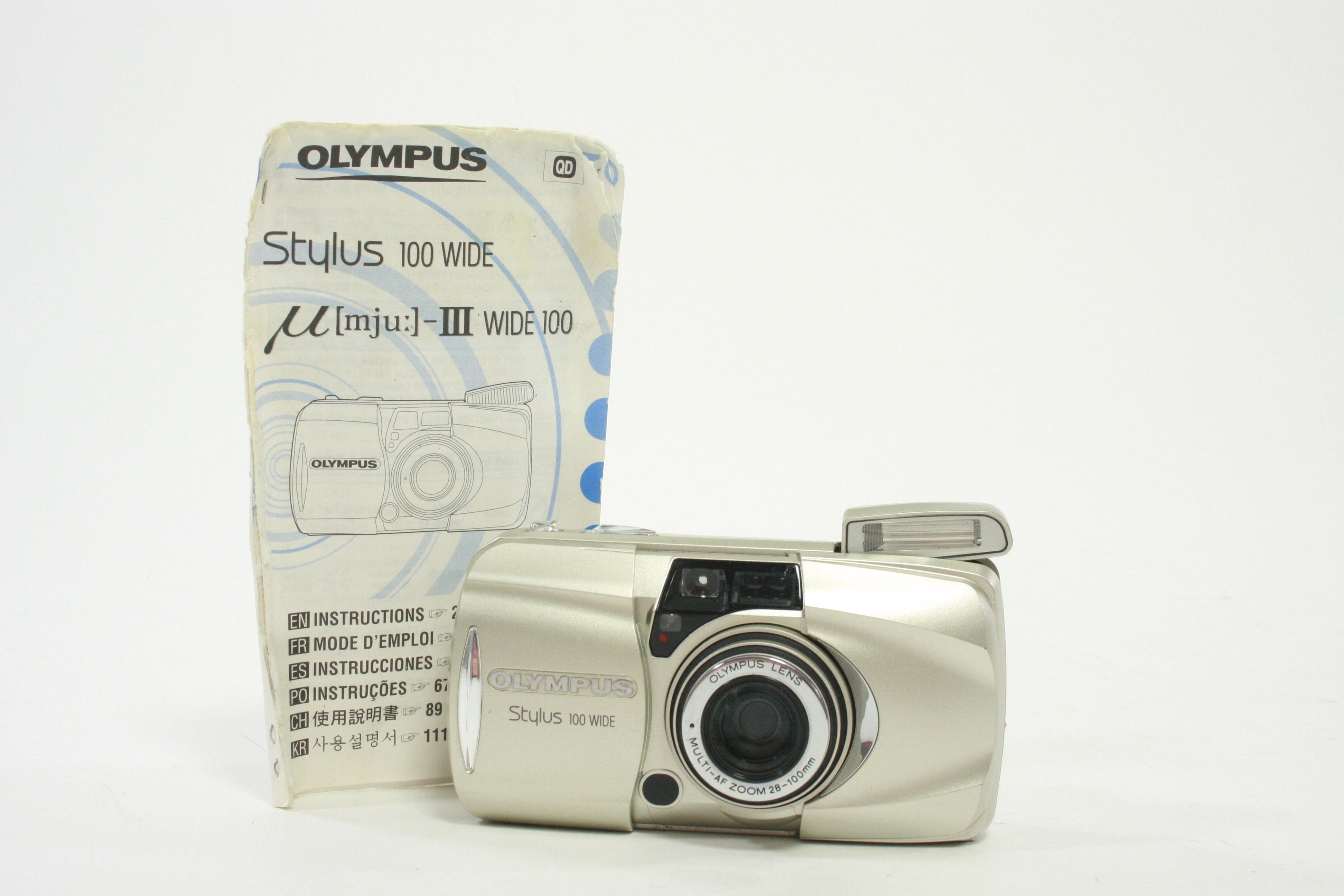 Olympus Stylus 100 Wide 35mm Film Point and Shoot Camera