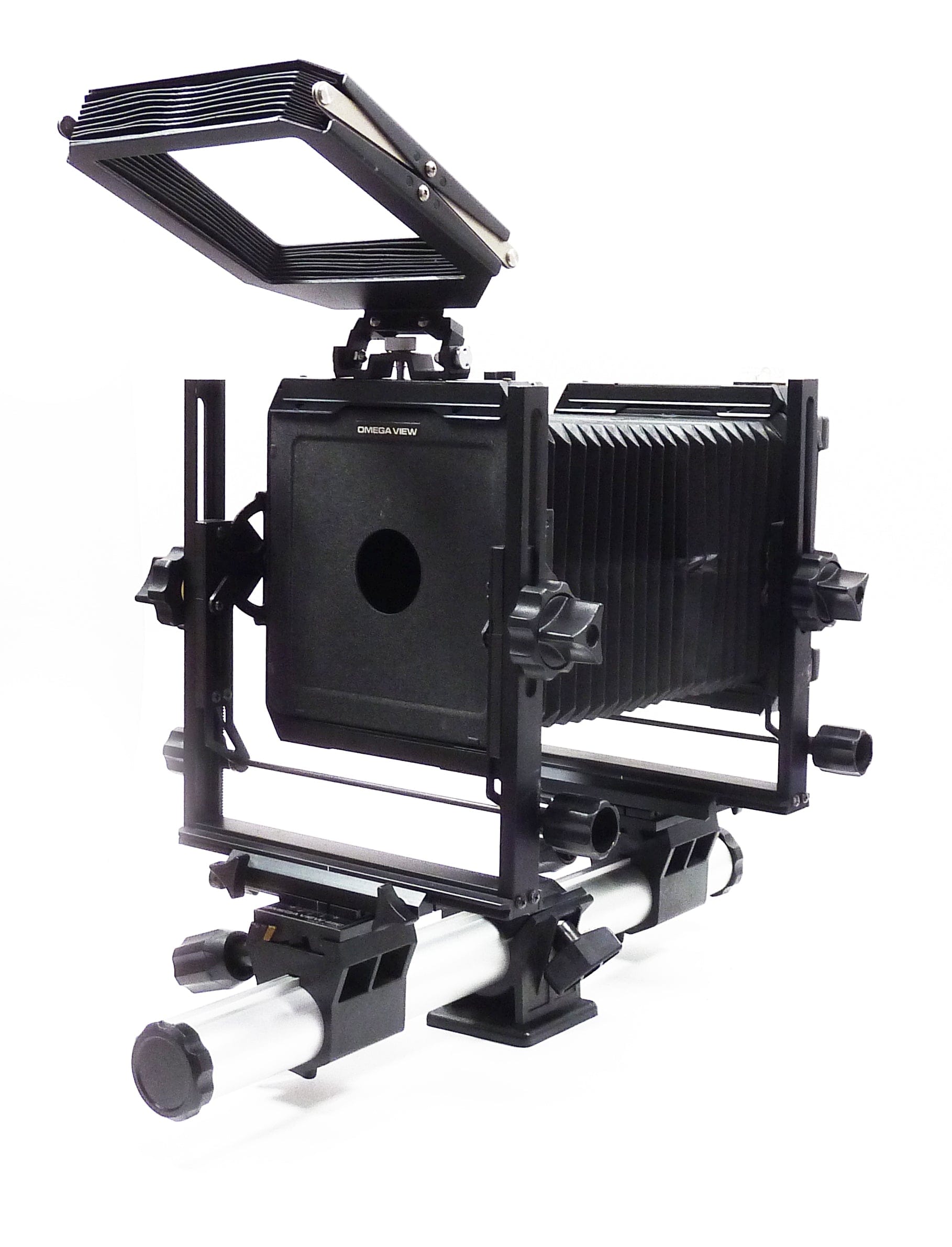 Omega View 45C with Toyo Bellows Lens Shade and Polaroid Back
