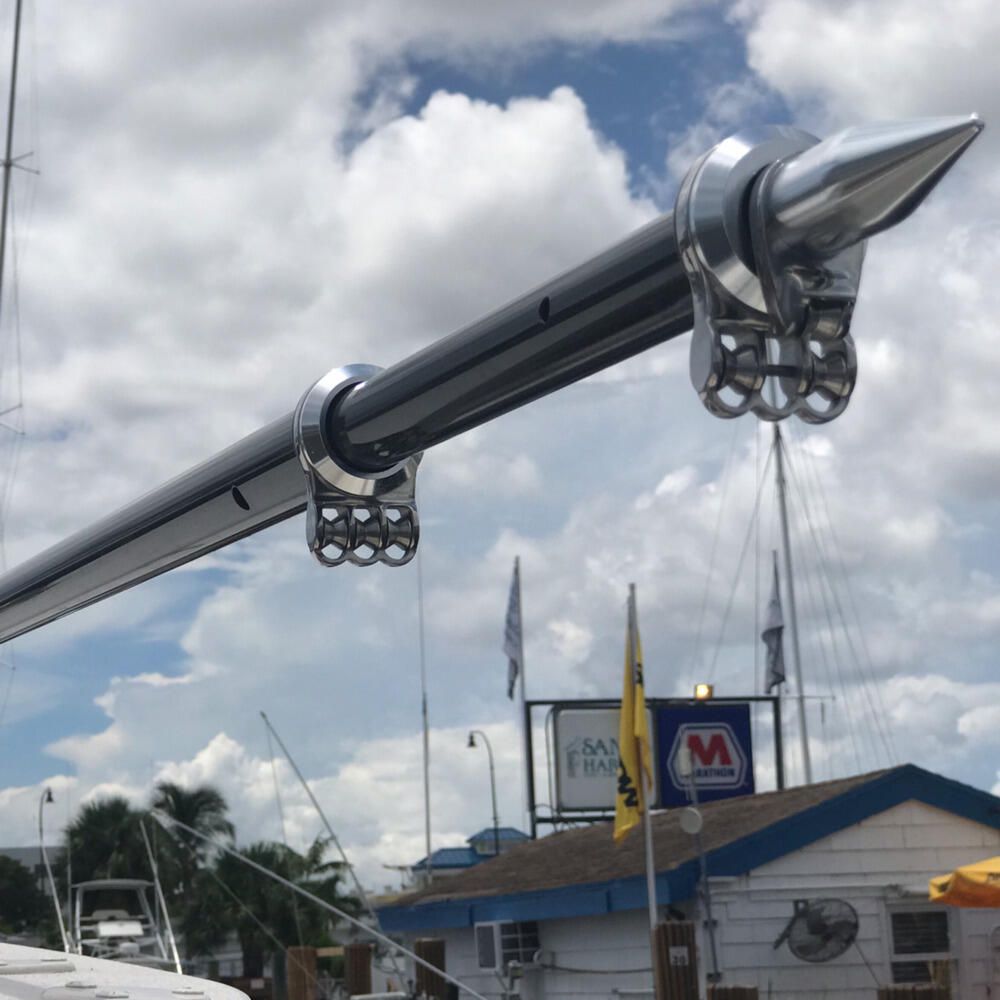 Taco Metals OT-4200CF Taco Carbon Fiber Tele-Outrigger Pole, 20', 1 pr.