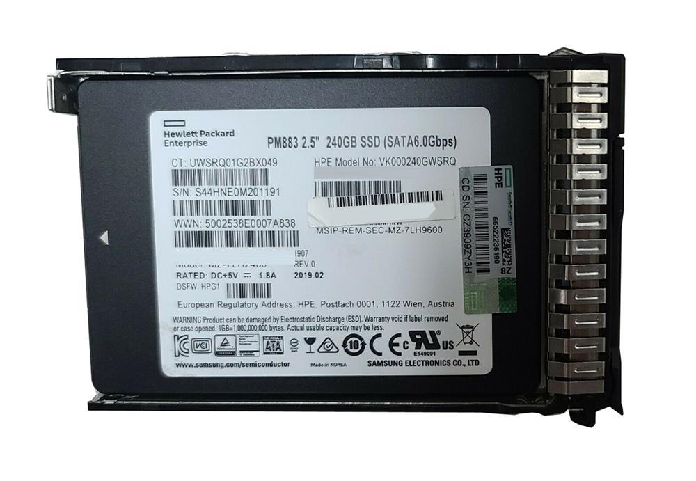 P04573-005 HPE 960GB SATA 6Gbps Read Intensive SFF DS 2.5-Inch Solid State Drive with Smart Carrier