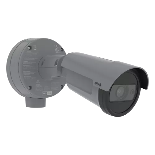 Gray wall mounted camera AXIS P1468-XLE.