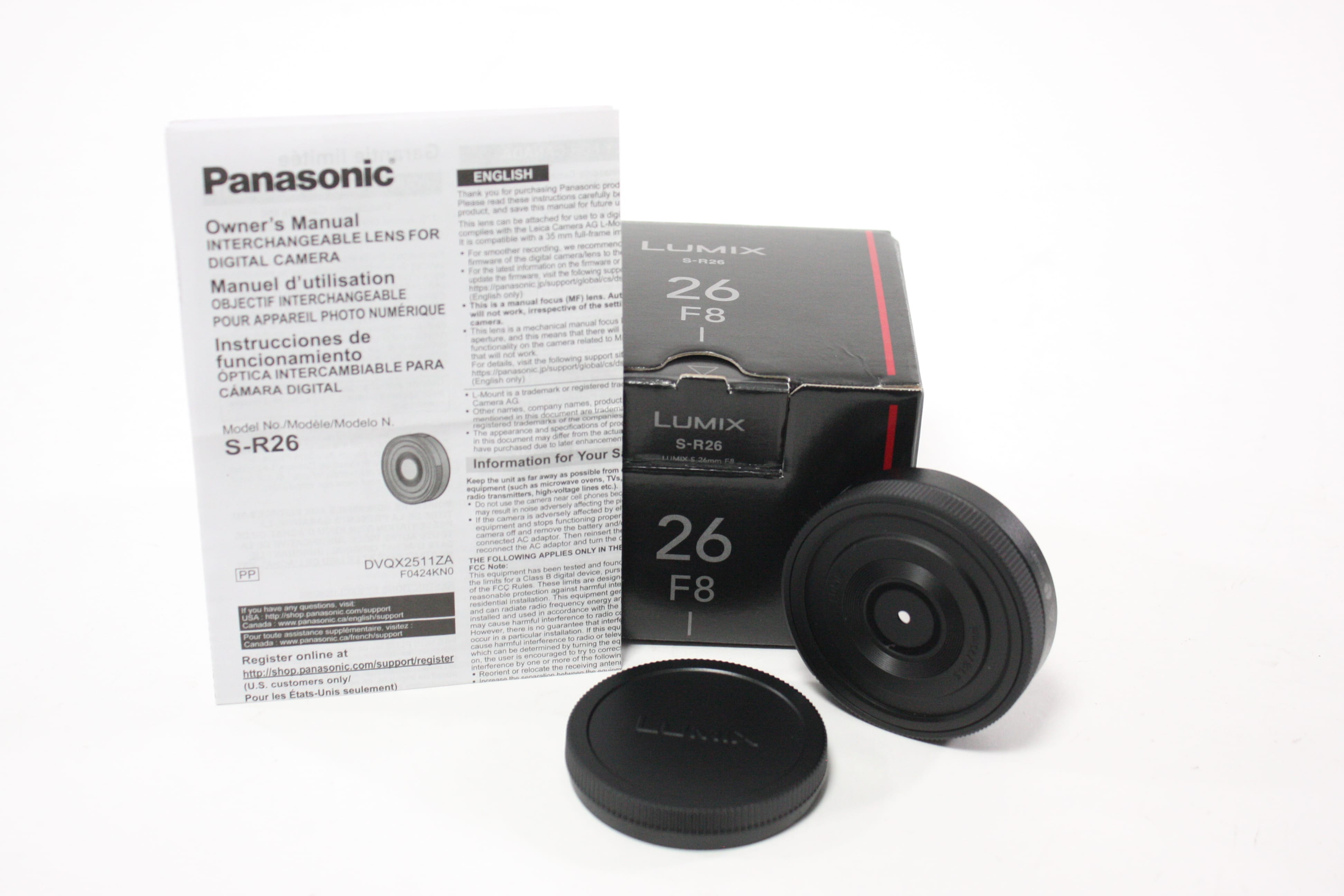 Panasonic 26mm f/8 Lumix S Series for L Mount