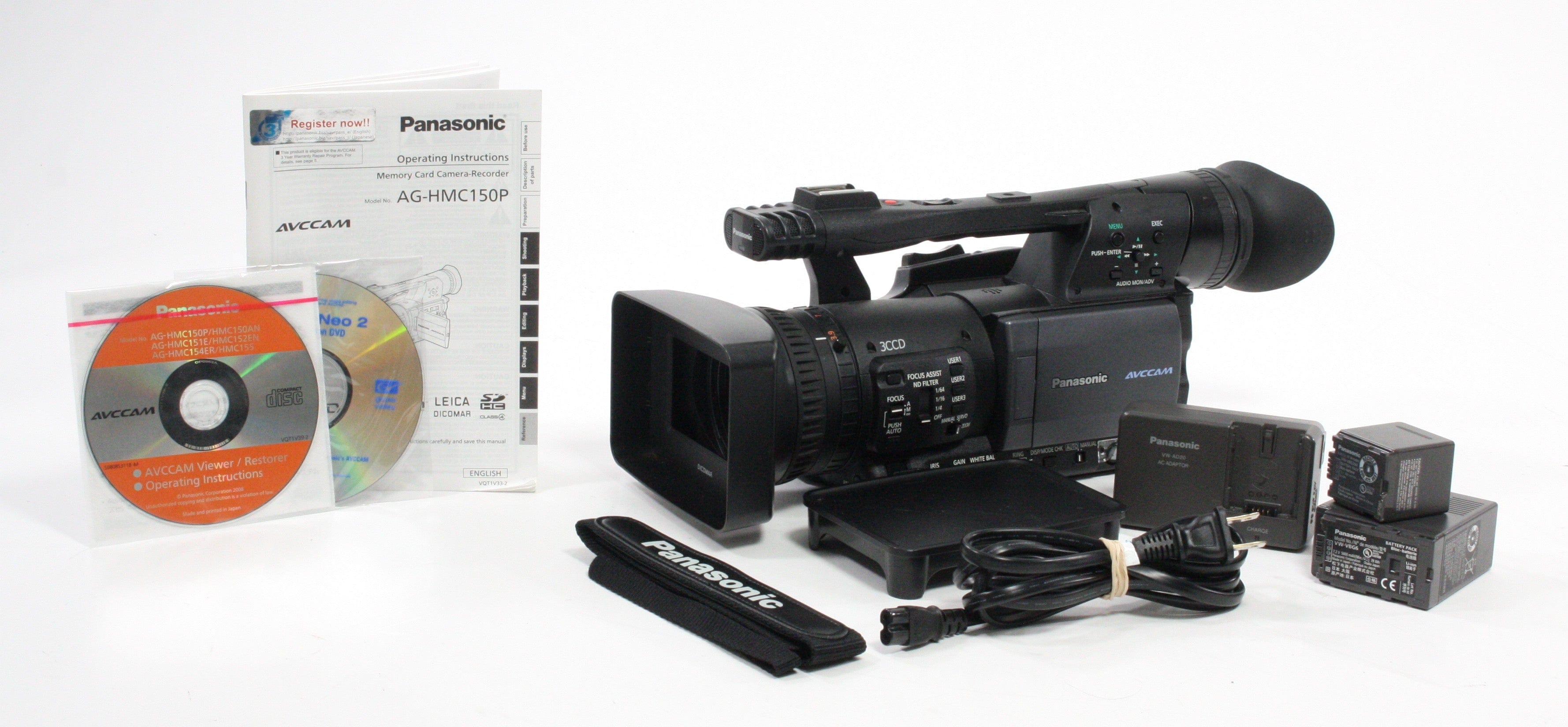 Panasonic AG-HMC150P AVCCAM HD 1080P Video Camera