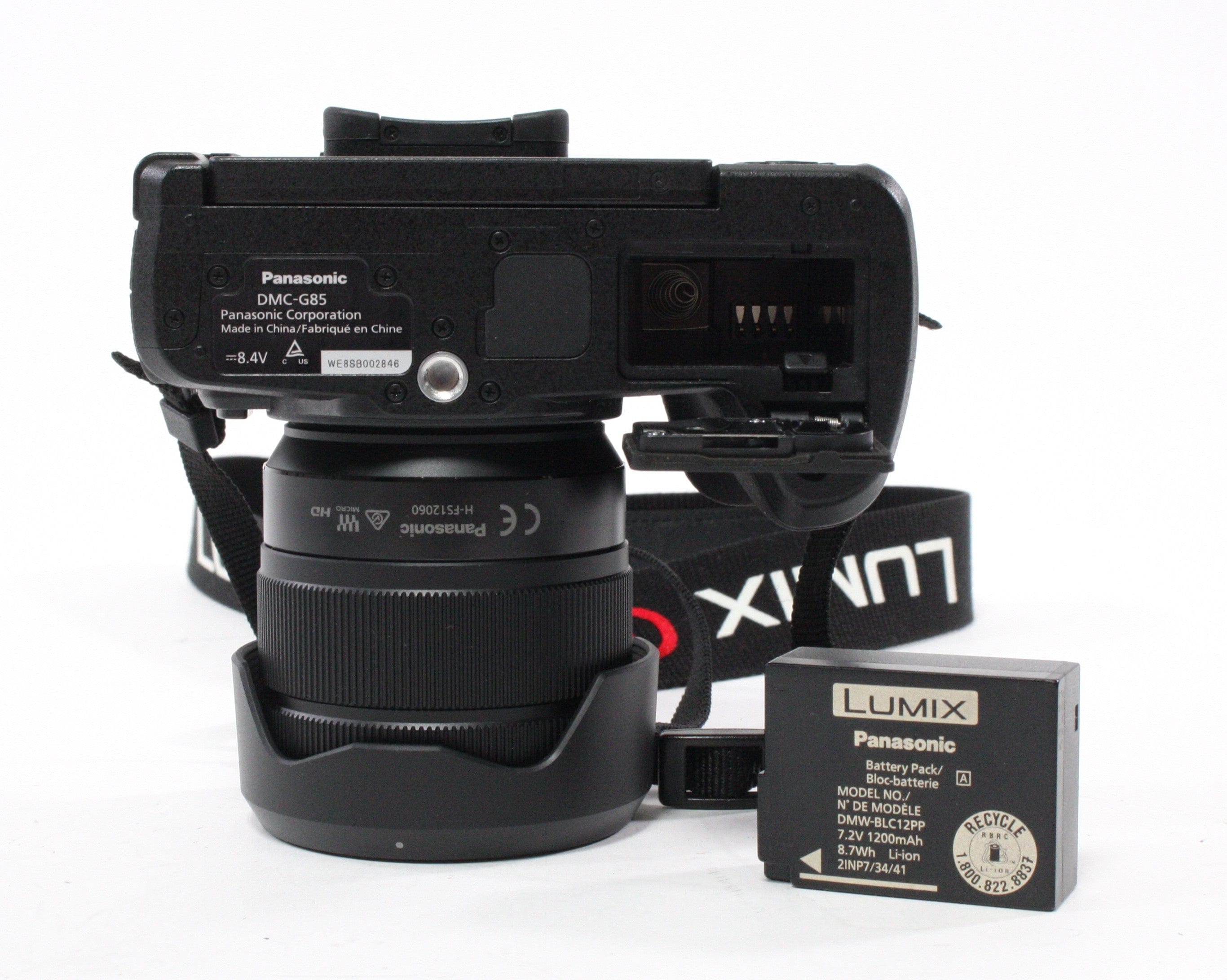 Panasonic Lumix DMC-G85 Mirrorless Digital w 12-60mm f/3.5-5.6 & Shutter Count 93