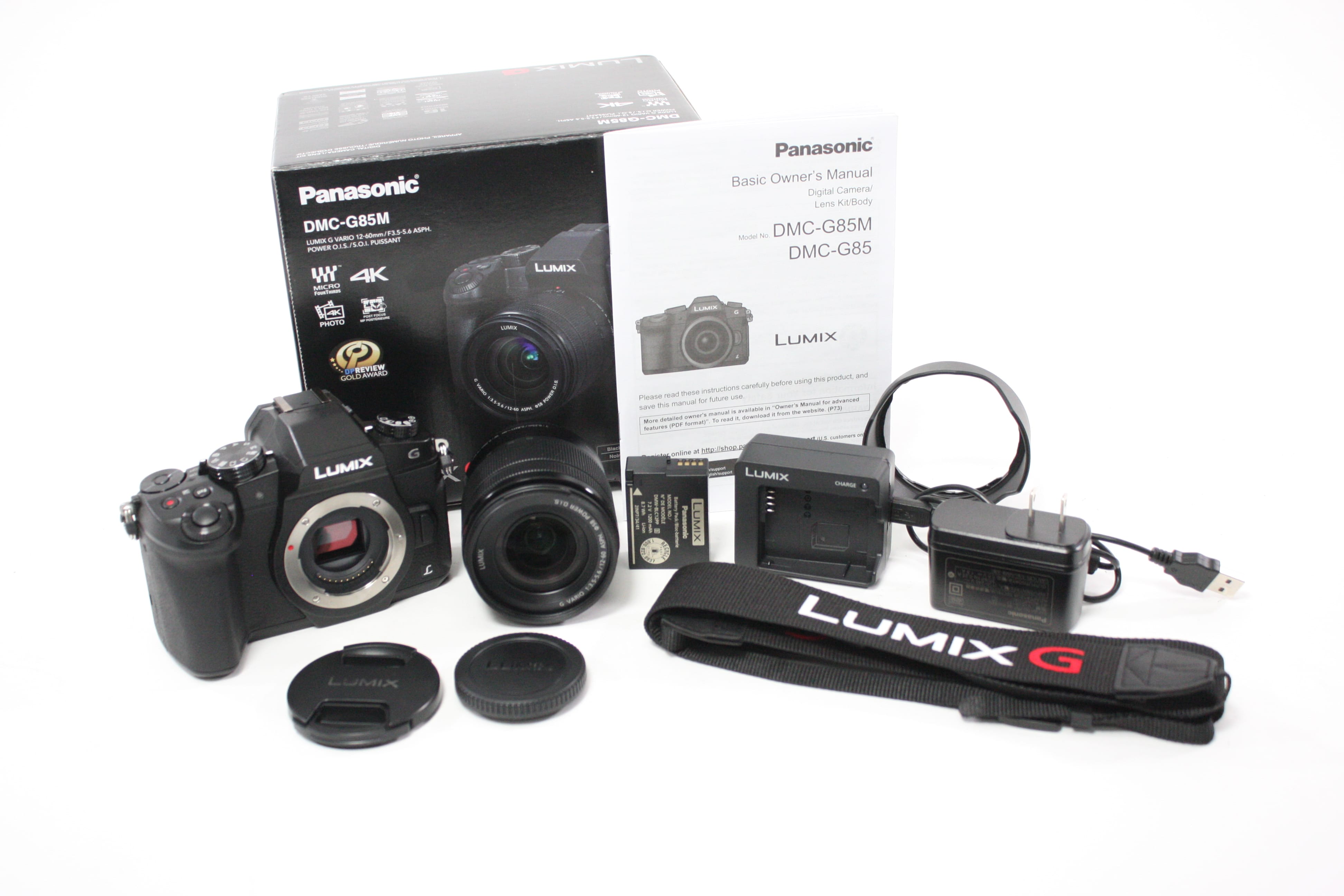 Panasonic Lumix G85M Digital Mirrorless Camera with Lumix 12-60mm f/ 3.5-5.6 G Vario Lens with Shutter Count 128