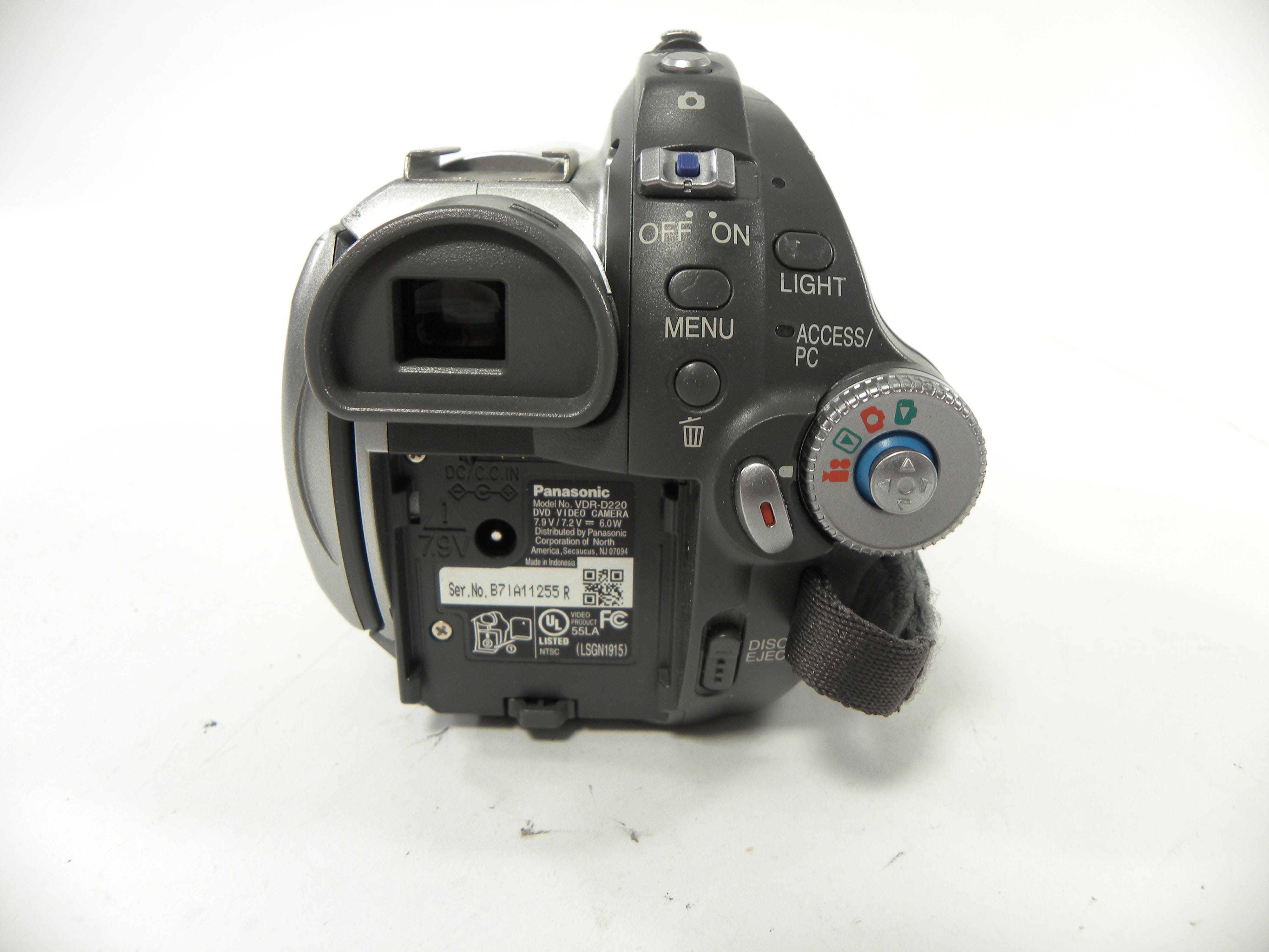 Panasonic VDR-D220 DVD Video Camcorder