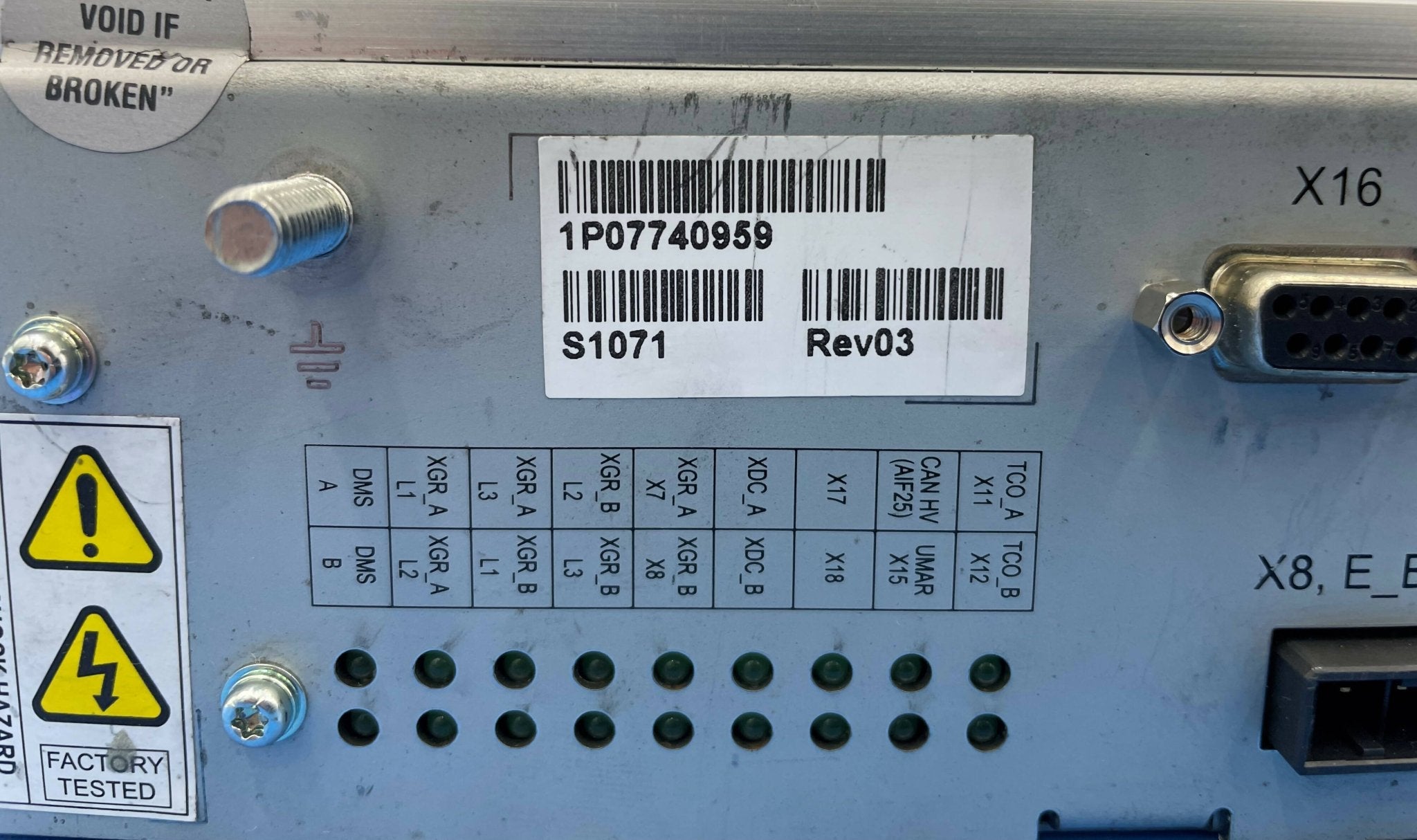 PDR POWER SUPPLY (07740959/7740959 REV 03 SIEMENS