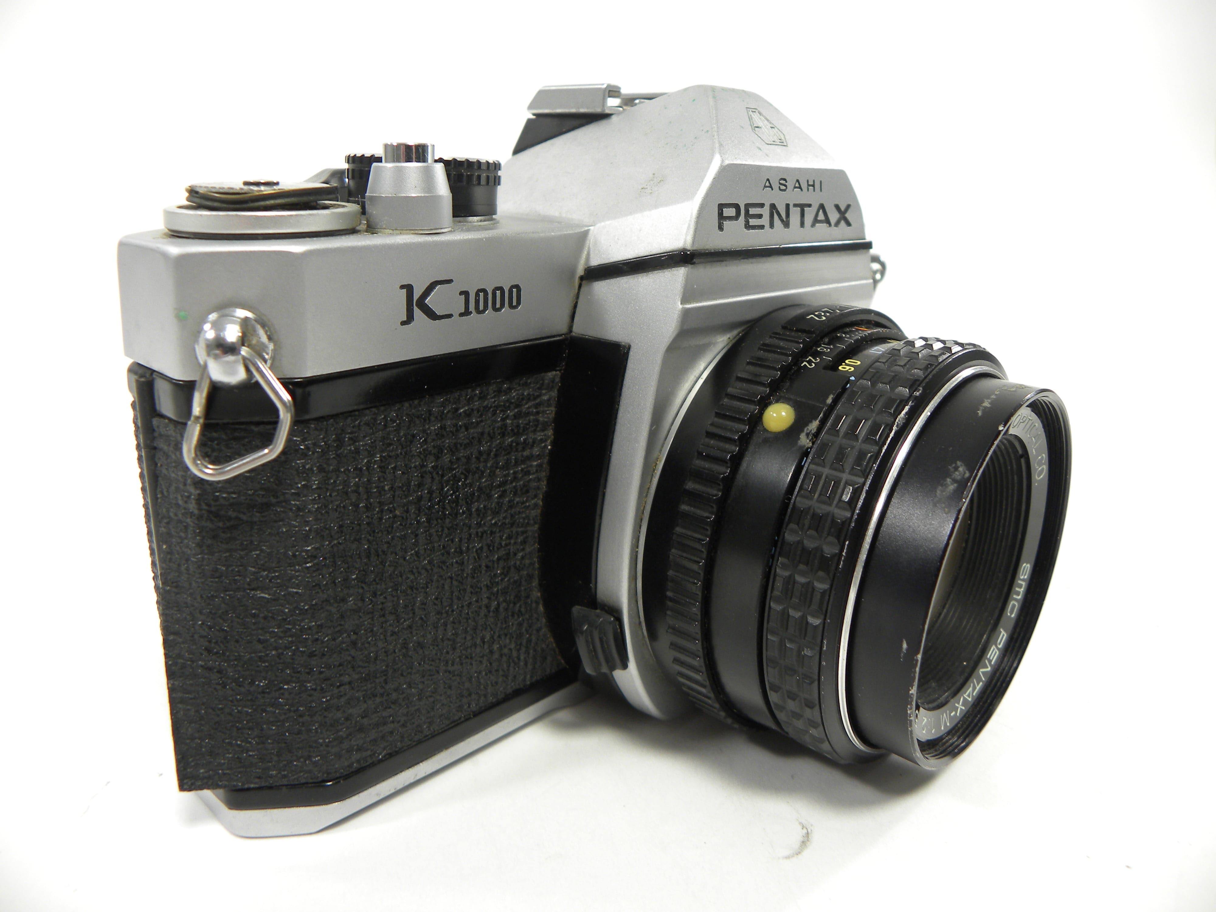 Pentax K-1000 35mm SLR w/Pentax-M SMC 50mm f2 AS IS (parts)