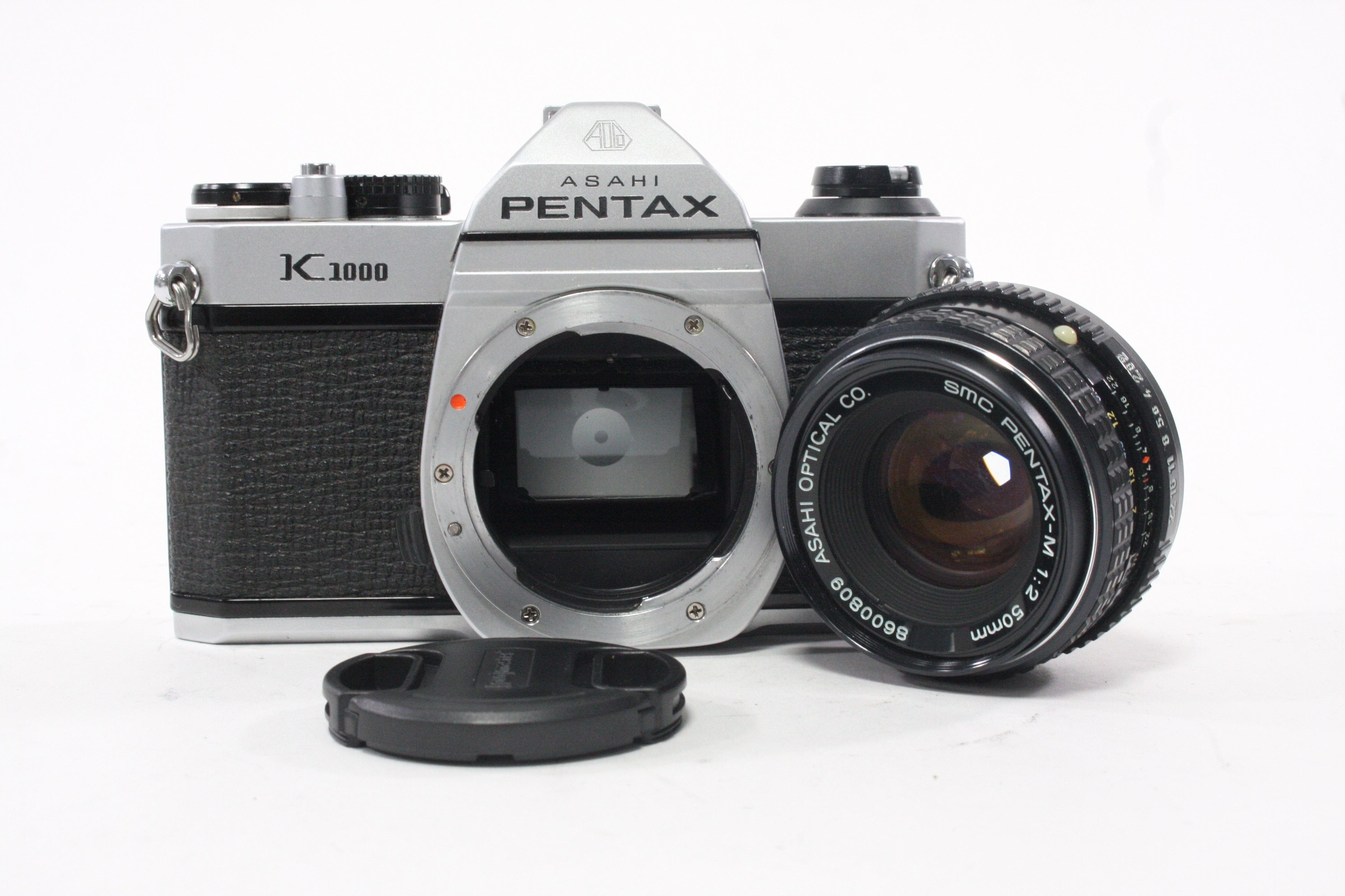 Pentax K1000 SLR Camera with 50mm f/2 Pentax-M SMC Lens