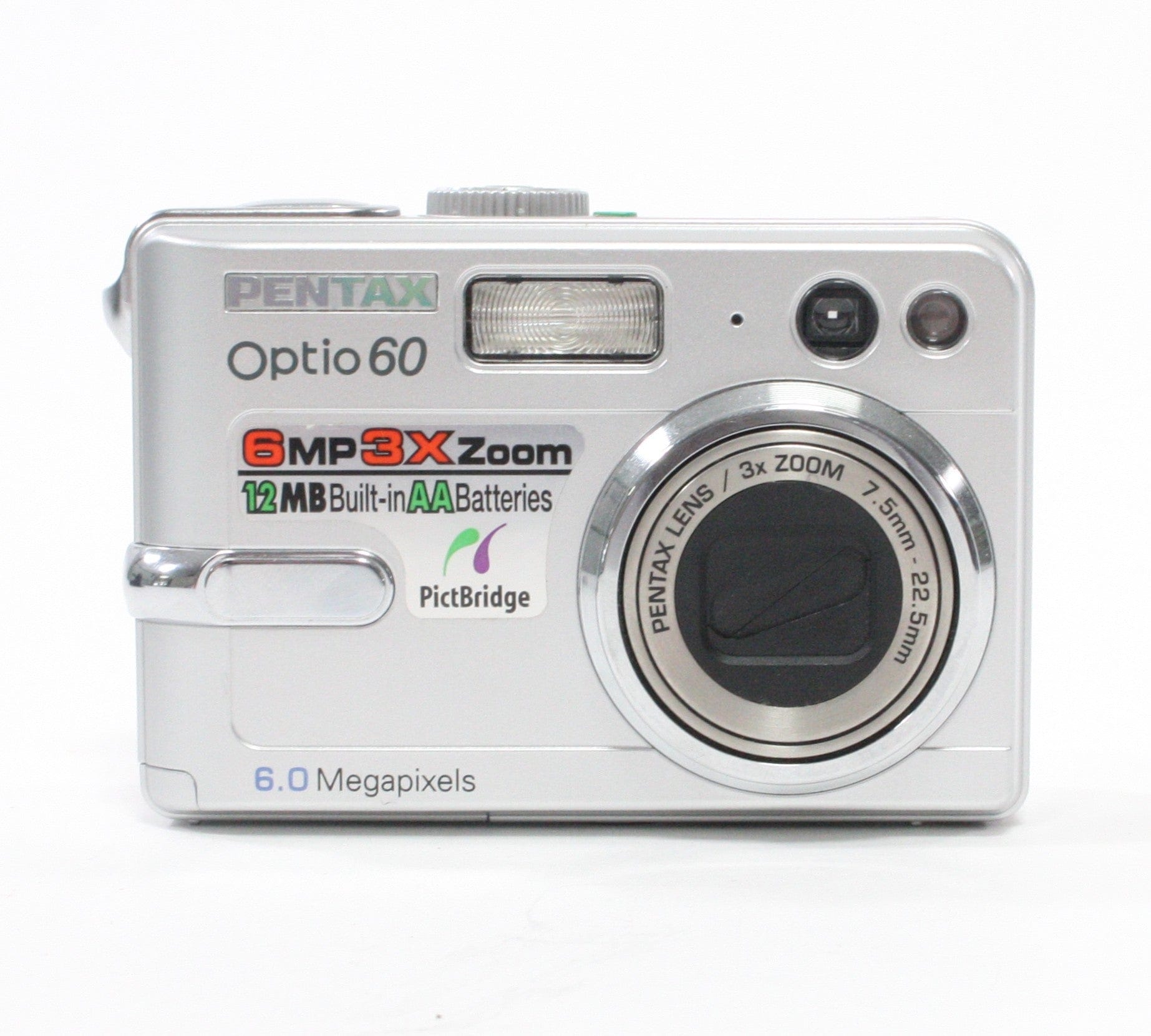 Pentax Optio 60 3x Zoom 6.0mp Point and Shoot Digital Camera