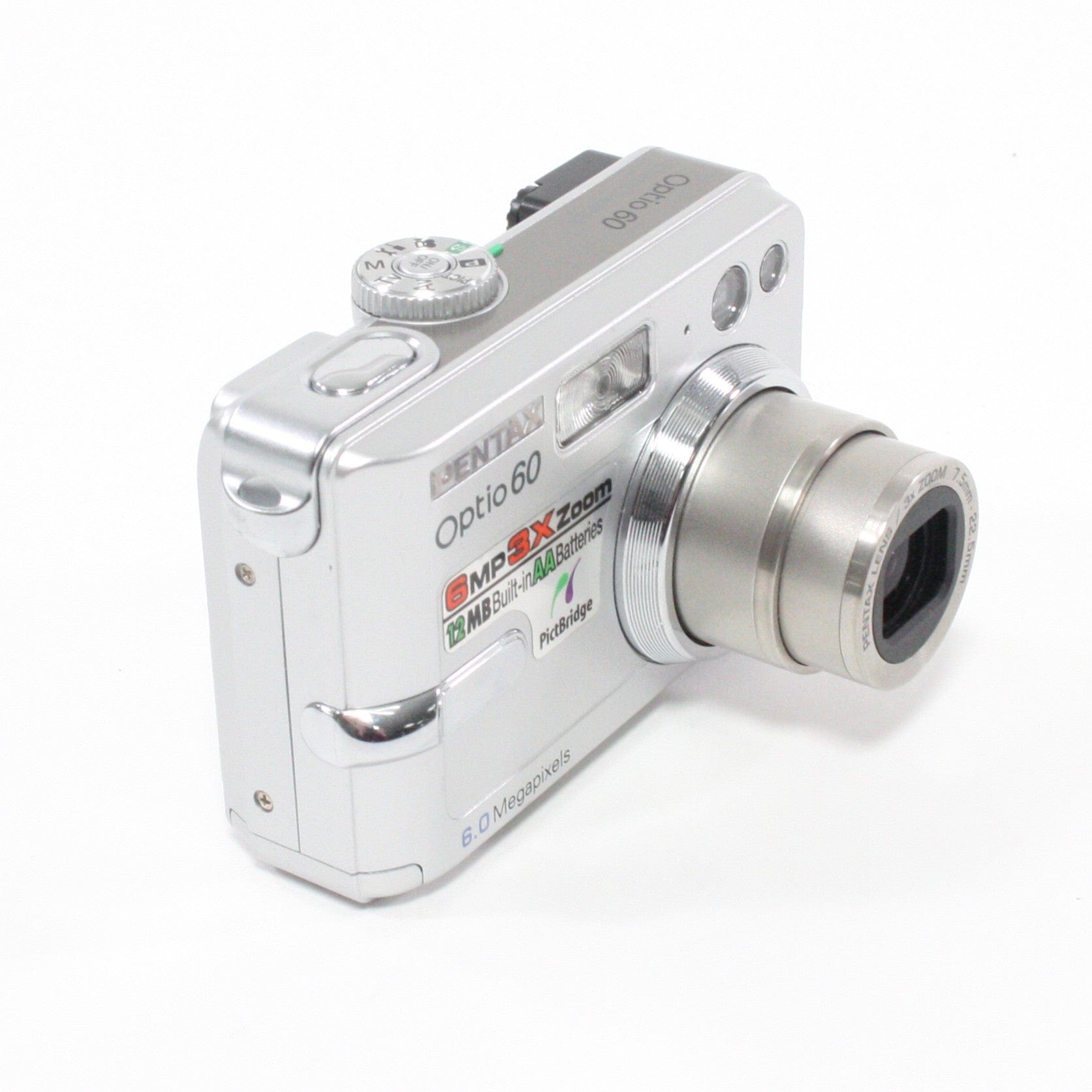 Pentax Optio 60 3x Zoom 6.0mp Point and Shoot Digital Camera