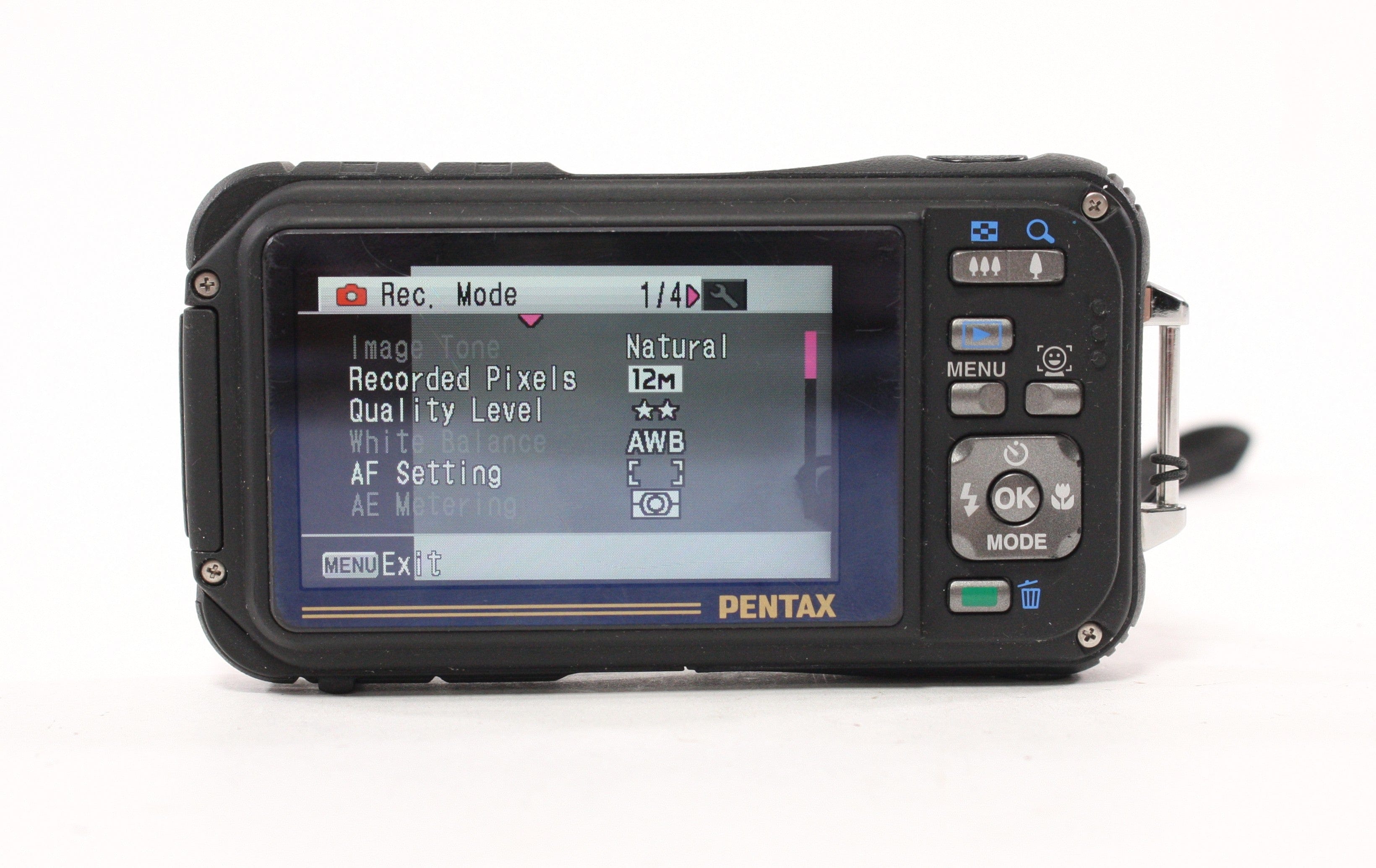 Pentax W90 Digital Point-and-Shoot Camera 5x Zoom 12.1mp