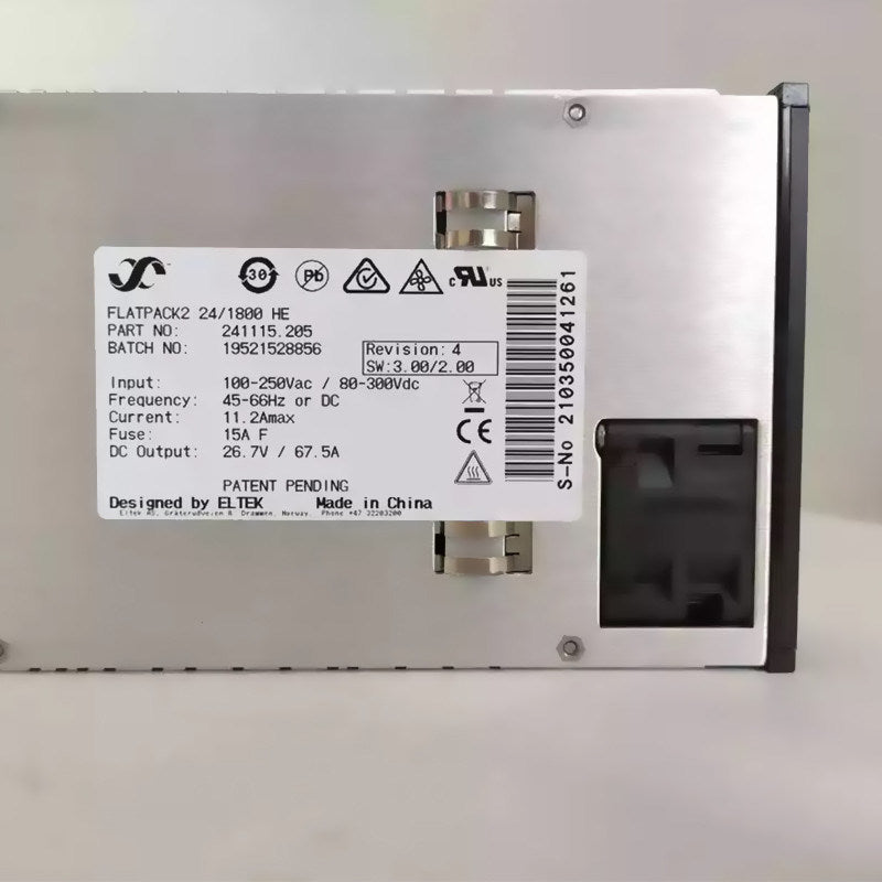 Reliable High Efficiency 24V 1800W Eltek Flatpack2 HE Rectifier Module