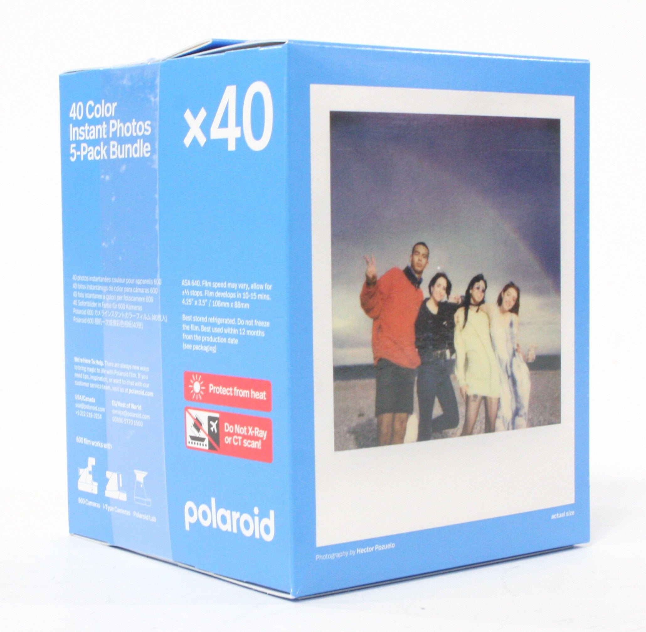 Polaroid Color Film for 600 type - 40 exposures (5 Pack)