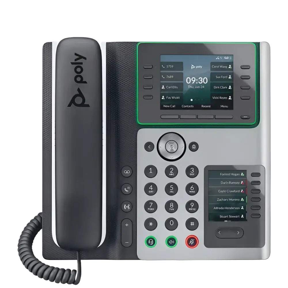 Poly Edge E450 IP Desk Phone Wi-Fi Bluetooth PoE 2200-87030-025 82M90AA - Refurbished