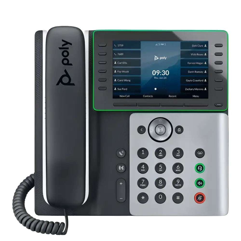 Poly Edge E550 IP Phone Bluetooth Wi-Fi PoE 2200-87050-025 82M91AA - New