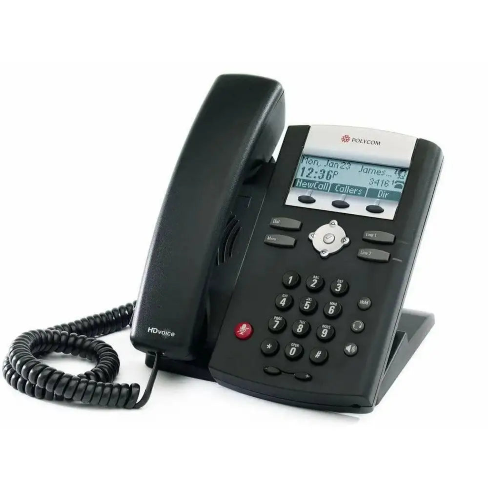 Polycom SoundPoint IP 331 2-Line SIP Phone PoE 2200-12365-025 - New