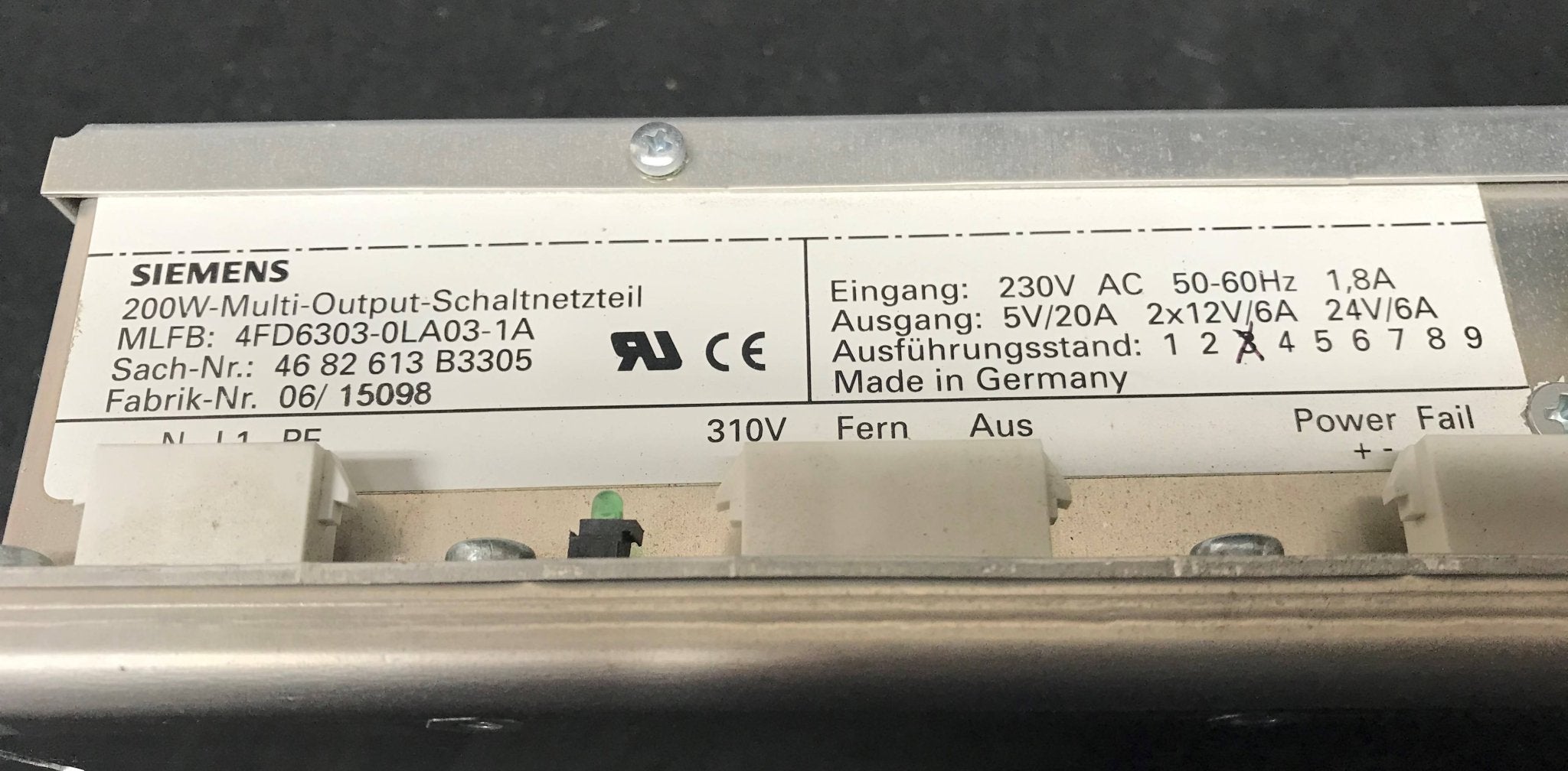 Power Supply Multi-Output (4682613B3305/4FD6303-0LA03-1A Siemens