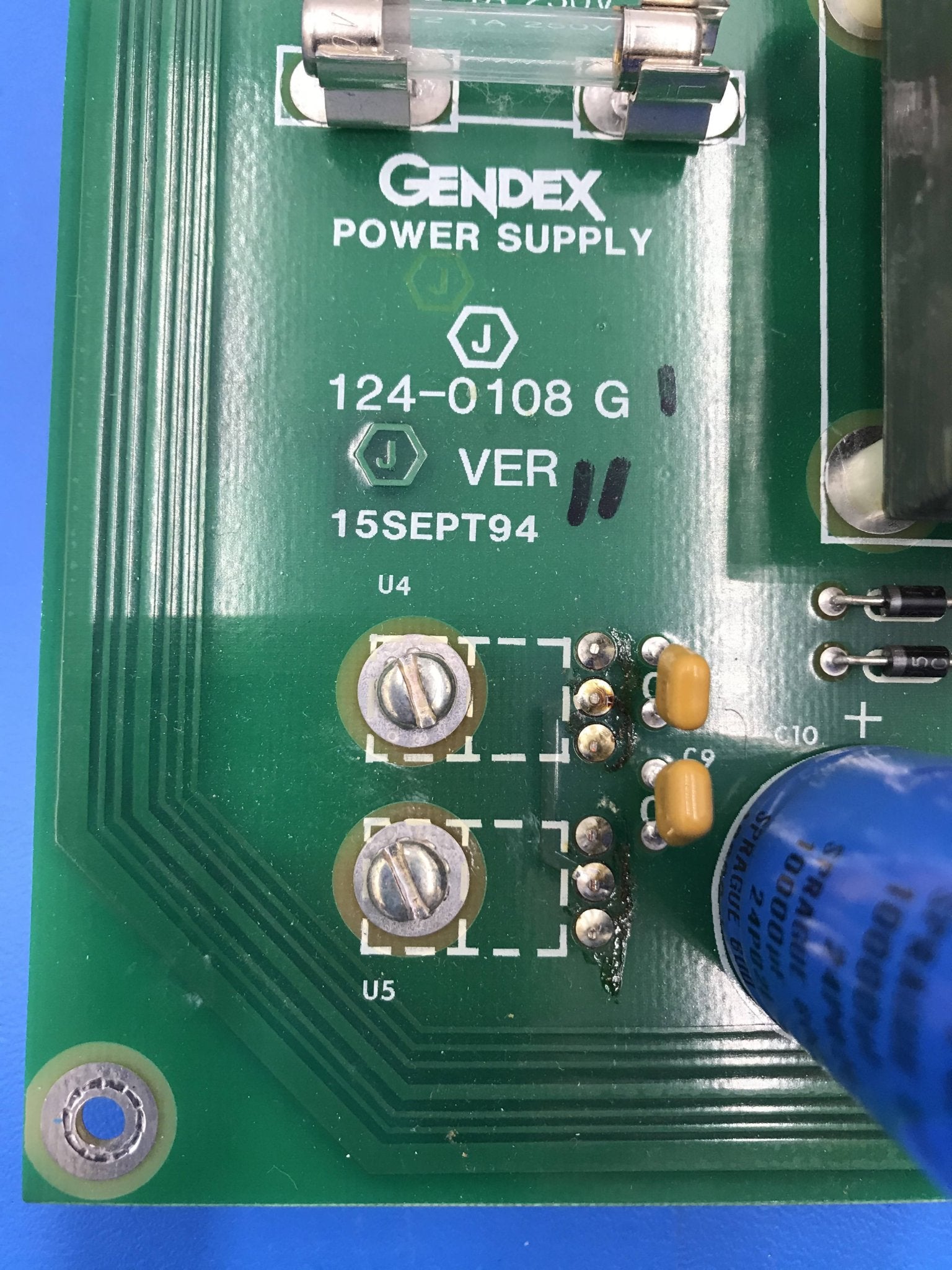 Power Supply PCB (124-0108 G1 Ver 11 Gendex