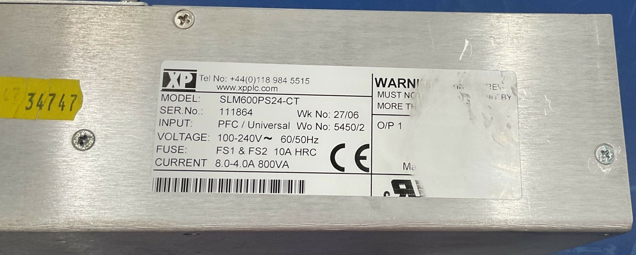 POWER SUPPLY W/CABLE (SLM600PS24-CT/ S0016597