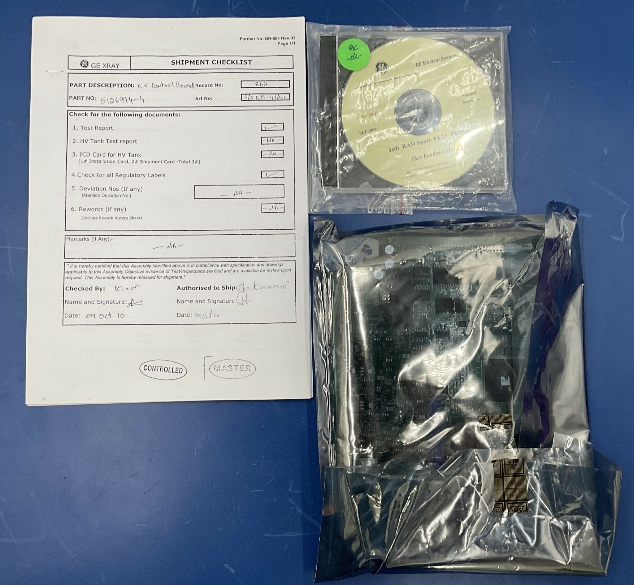 PROGRAMMED KV Control Board NEW (2214606-19) GE