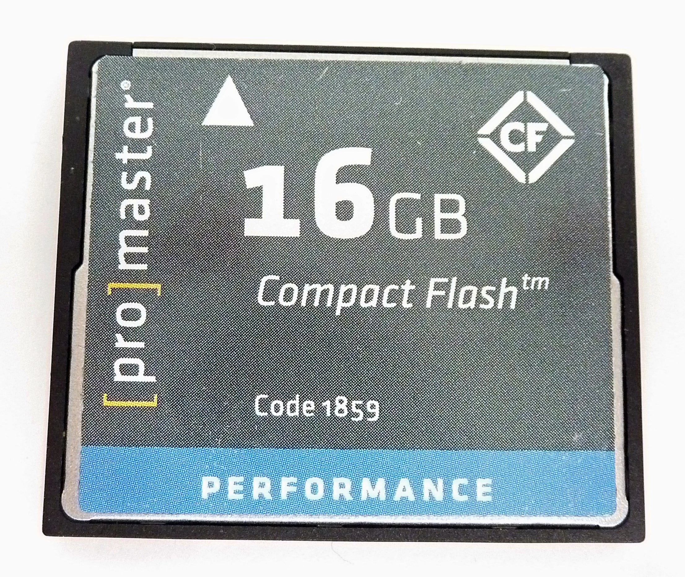 Promaster 16gb CF card - Pre Owned