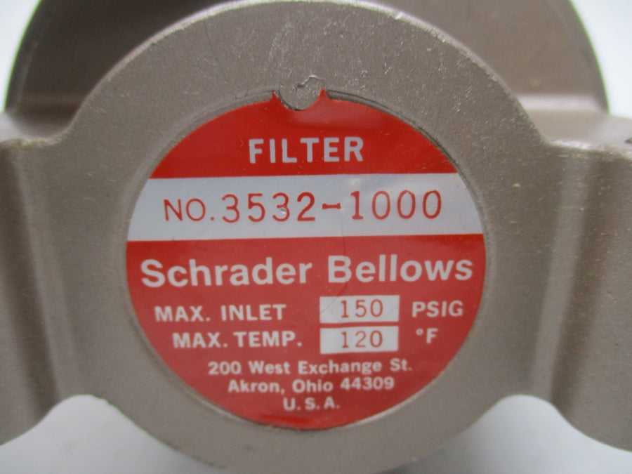 SCHRADER BELLOWS 3532-1000 150PSI UNMP