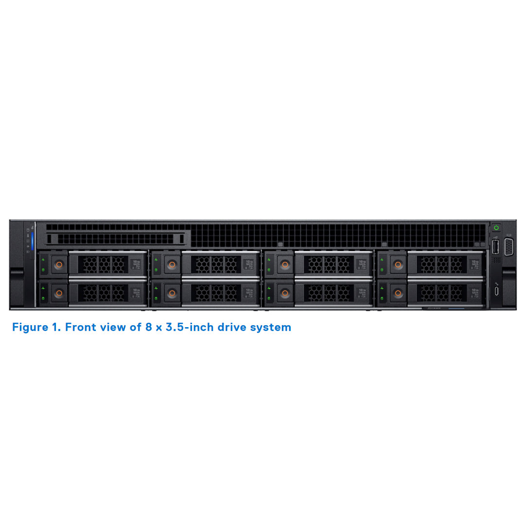 NCY1W — 8x 3.5" (SAS/SATA) Rack Chassis | Refurbished Dell PowerEdge R550