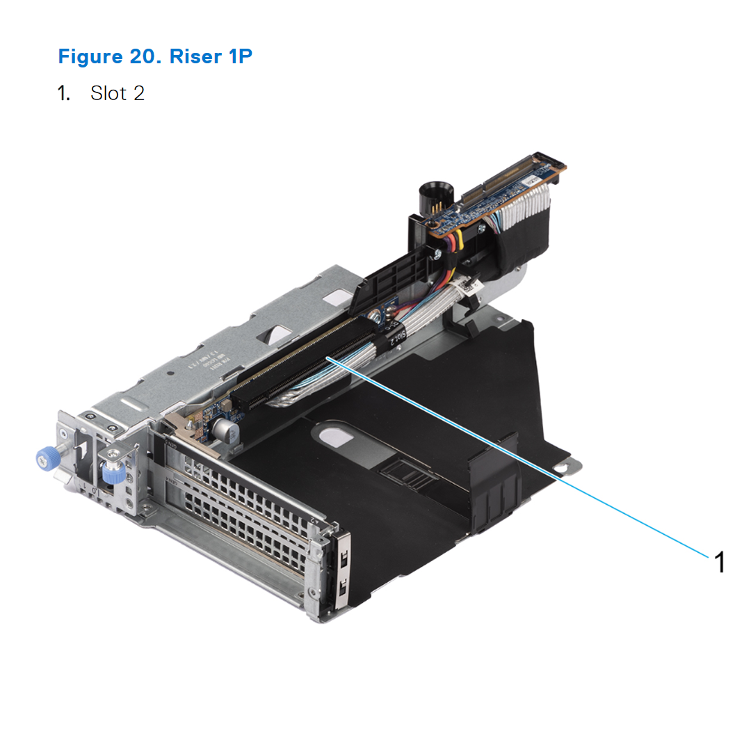 Dell PowerEdge 2U (G16) Riser 1P 1x16 PCI-e 5.0 (R1P)