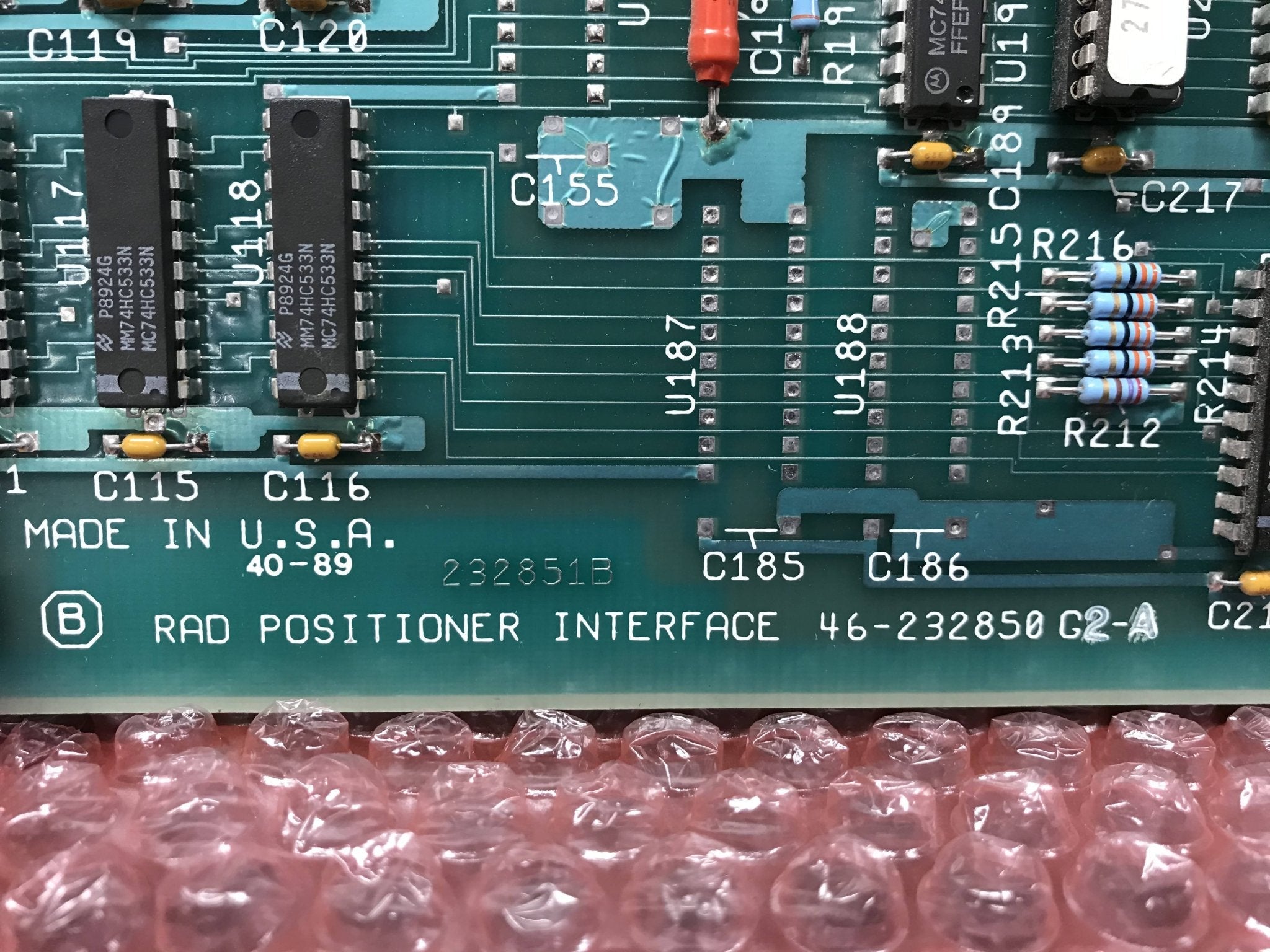 RAD Positioner Interface Board (46-232850 G2-A GE Advantx