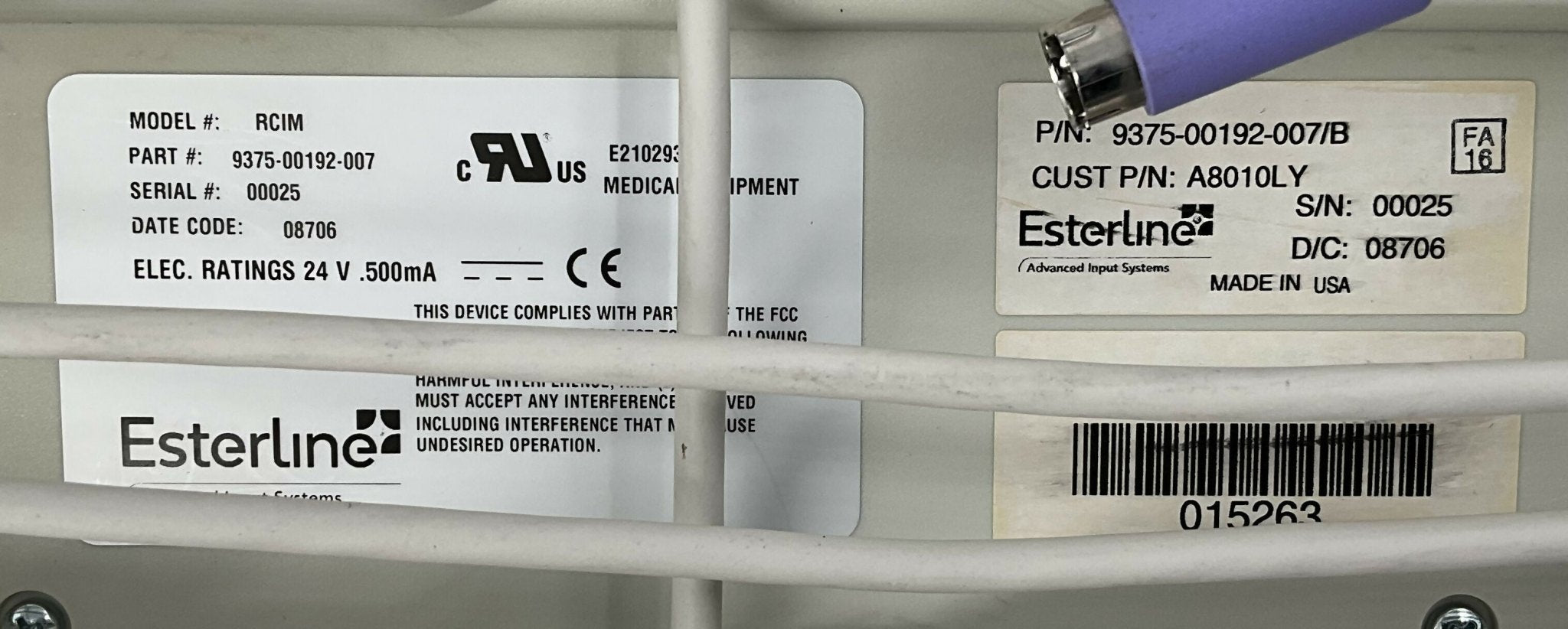 RCIM CONSOLE KEYBOARD (9375-00192-007 GE
