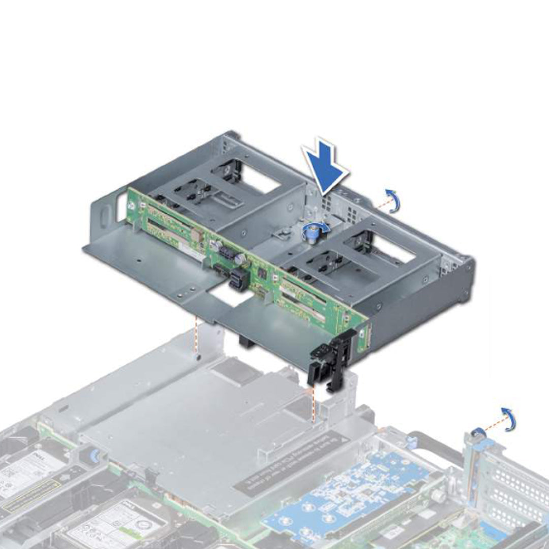 Dell PowerEdge R74xx Rear Drive Cage 4x 2.5"